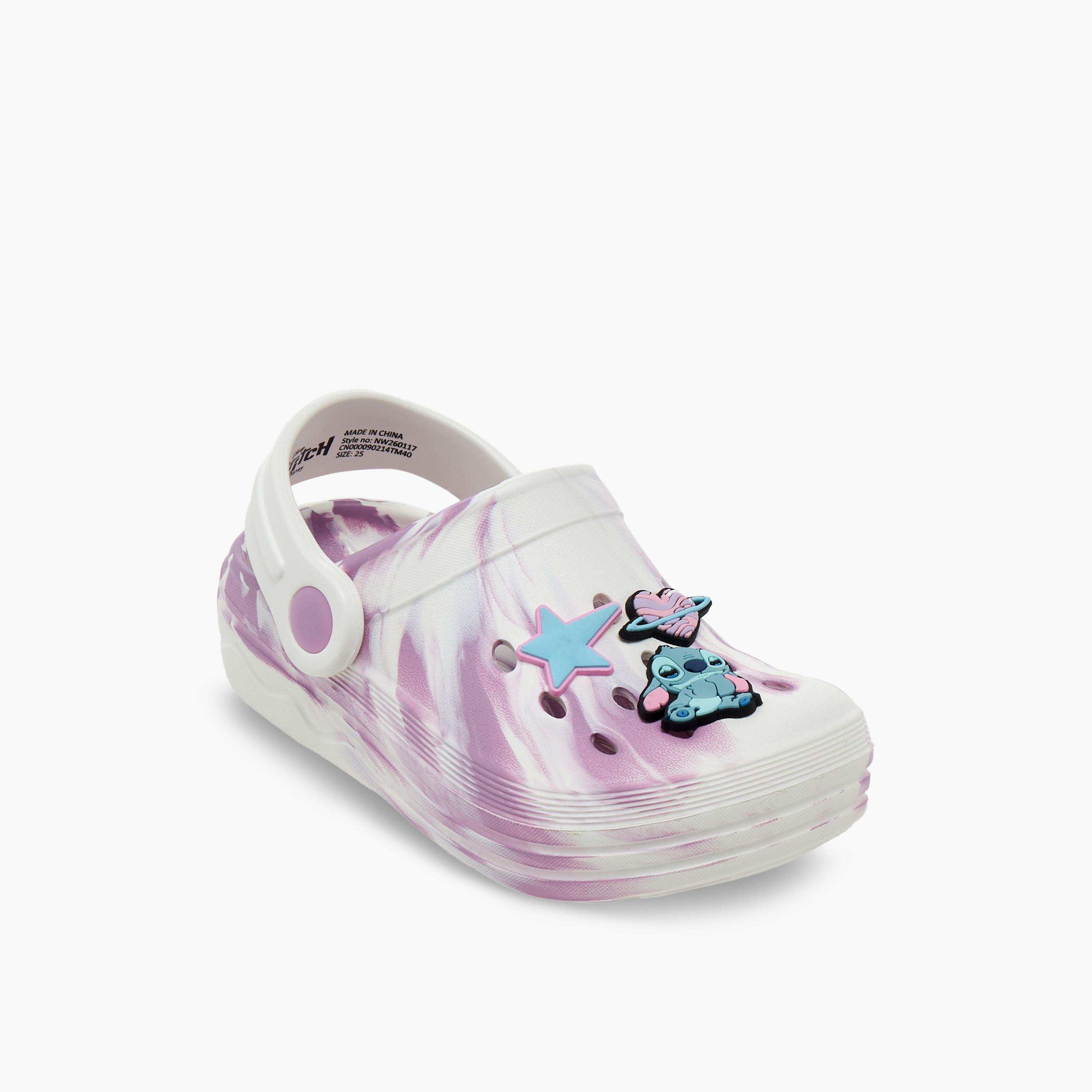 Disney Girls Stitch Applique Clogs-girls-shoes-sandals-image-2