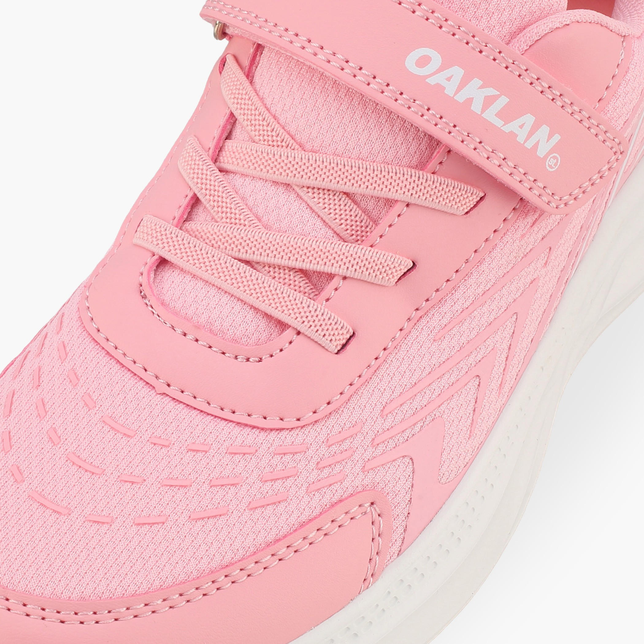 Oaklan by Shoexpress Girls Hook & Loop Running Shoes-sports-girls-shoes-image-4