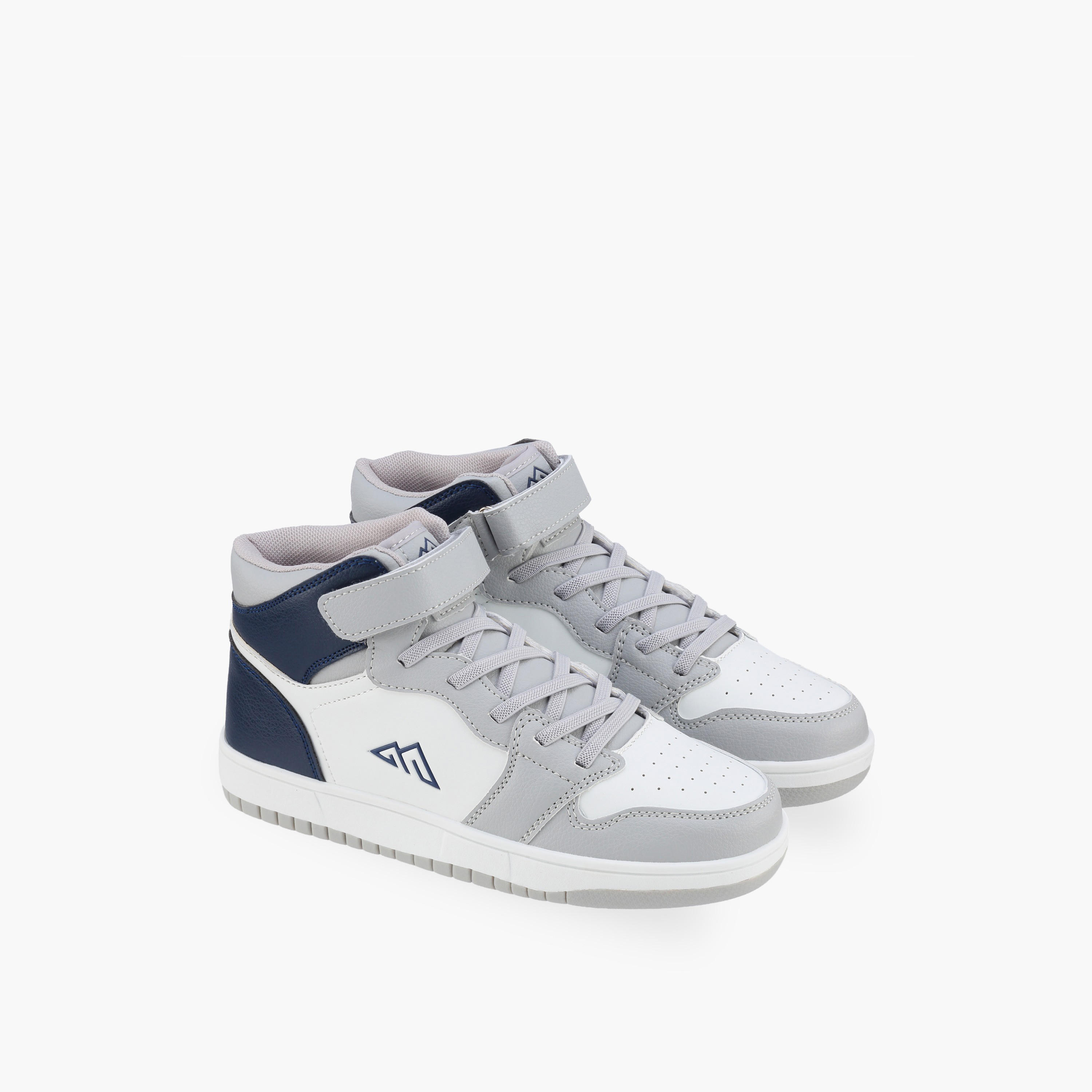 Oaklan by Shoexpress Boys Hook & Loop High Top Sneakers-boys-shoes-sneakers-image-1