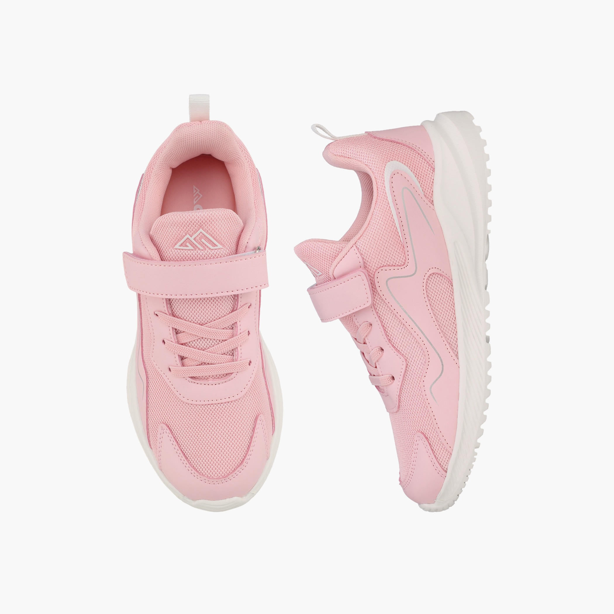 Oaklan by Shoexpress Girls Hook & Loop Running Shoes-girls-shoes-sports-image-1