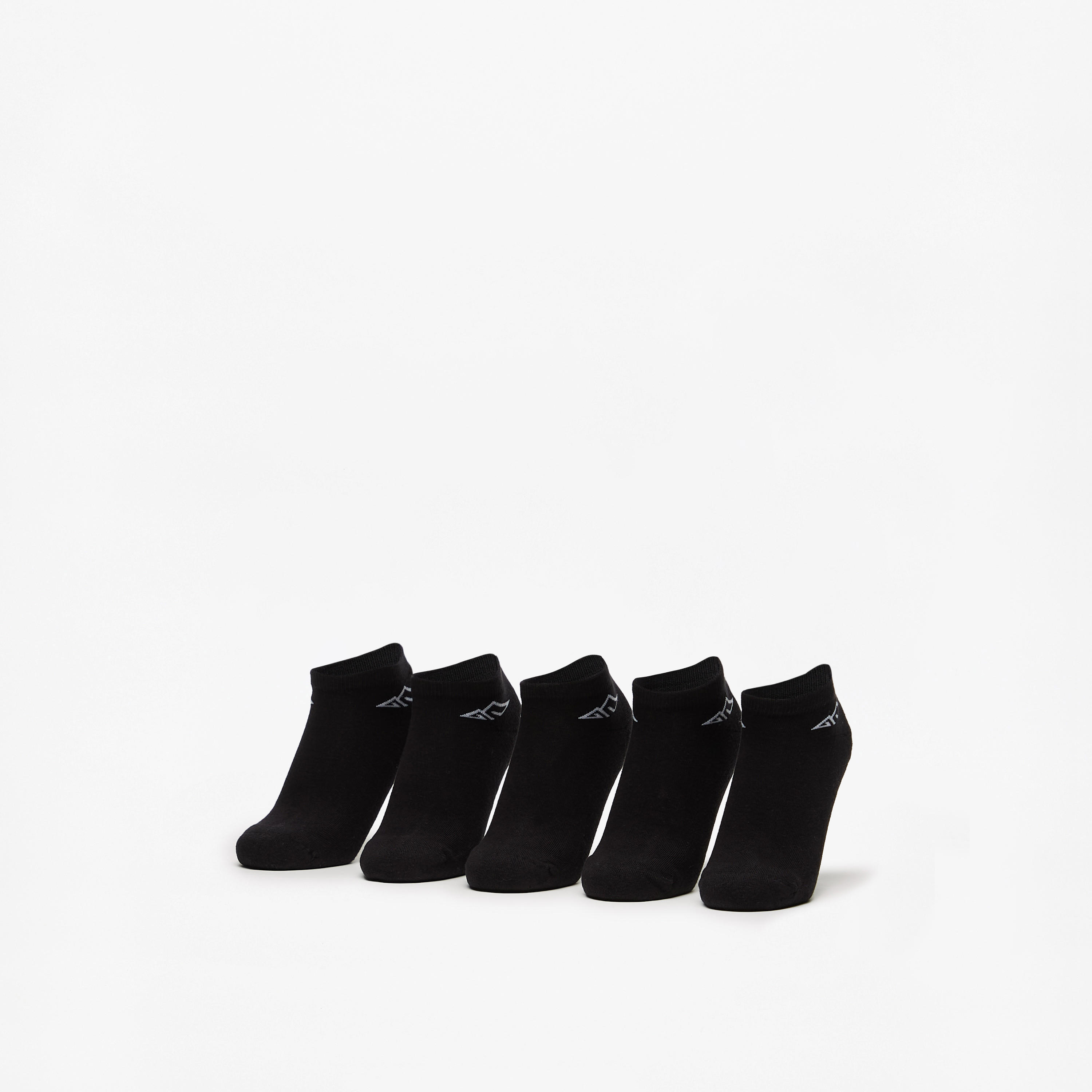 OAKLAN Logo Print Ankle Length Cushioned Sports Socks - Set of 5-women-socksandstockings-image-1
