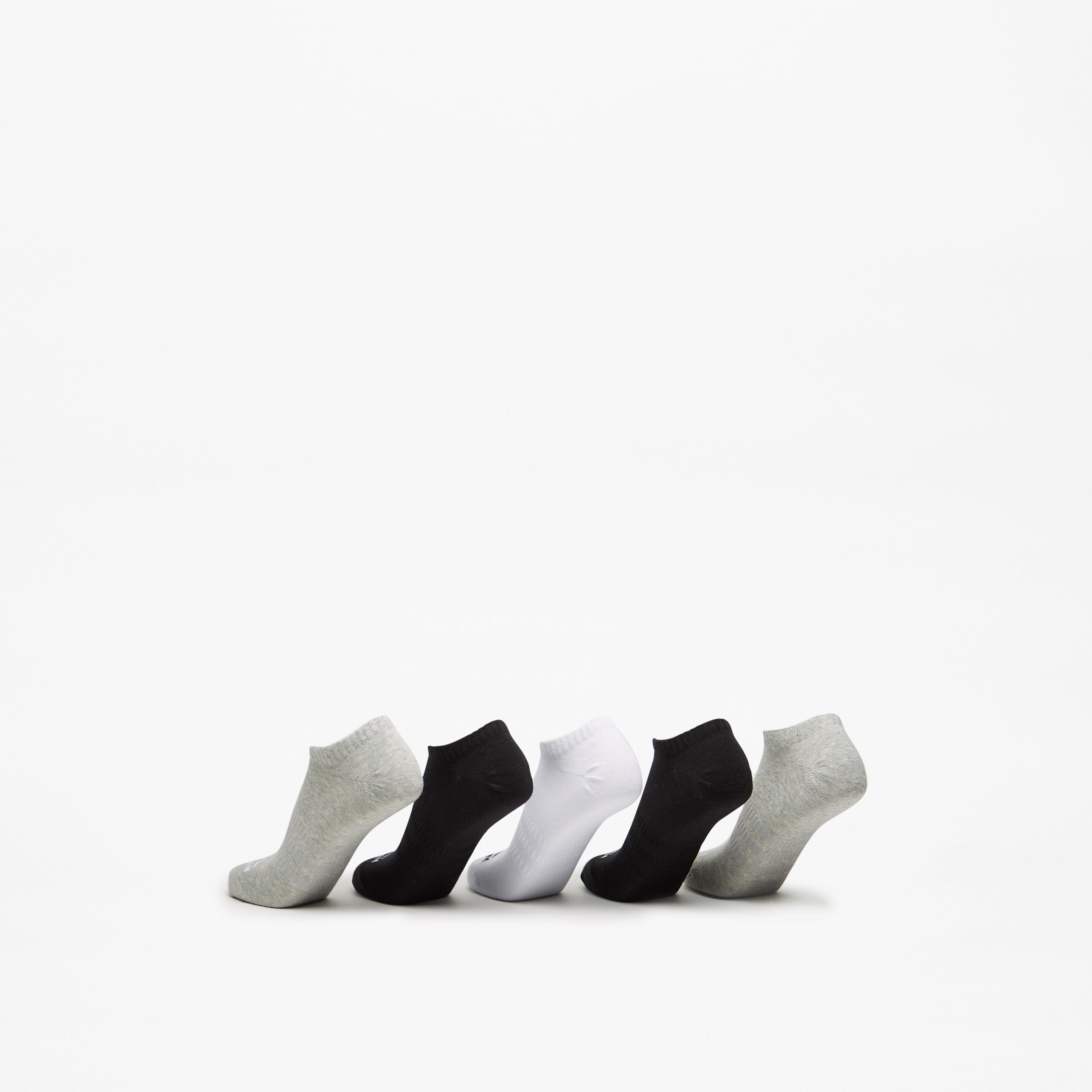 OAKLAN Logo Print Ankle Length Sports Socks - Set of 5-women-socksandstockings-image-3