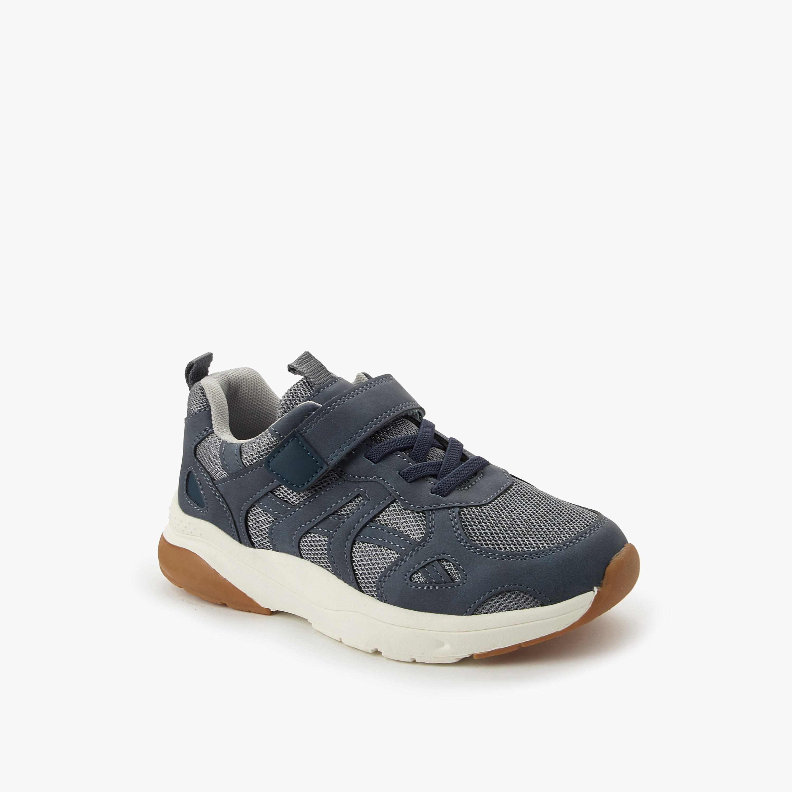 Mister Duchini Boys Hook and Loop Sneakers-boys-shoes-sneakers-image-3