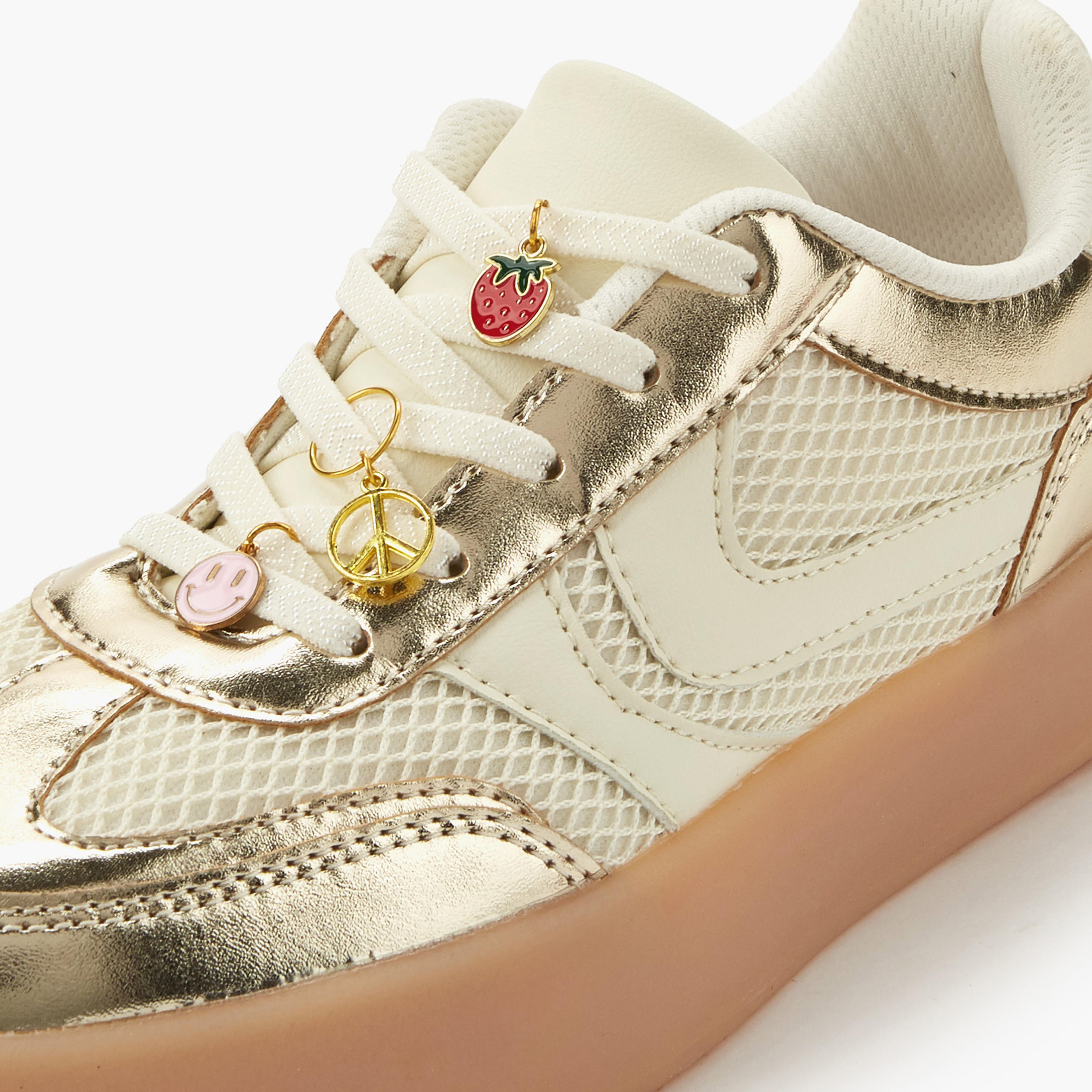 حذاء سنيكرز برباط للبنات من ليتل ميسي-girls-shoes-sneakers-image-4