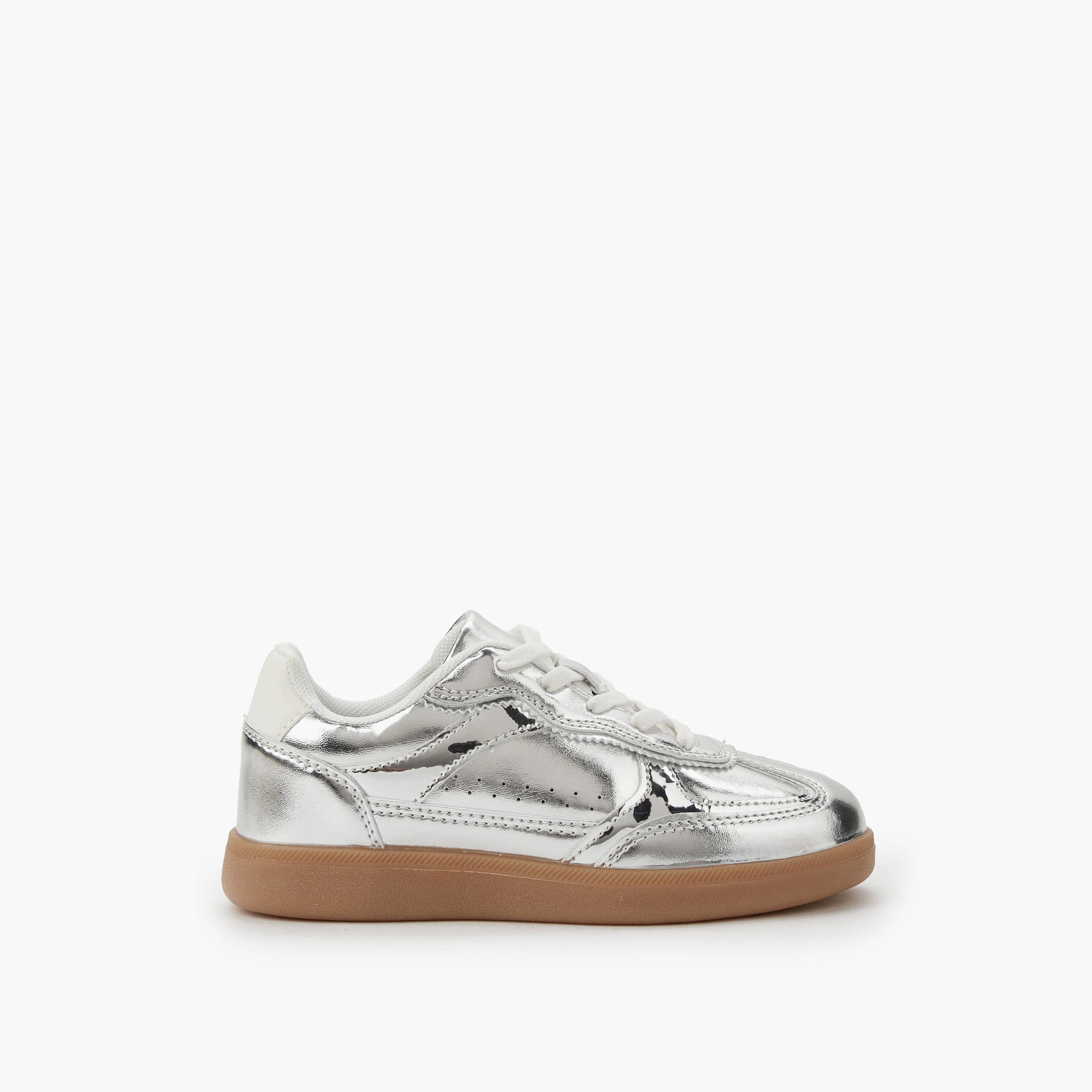 حذاء سنيكرز برباط للبنات من ليتل ميسي-girls-shoes-sneakers-image-2