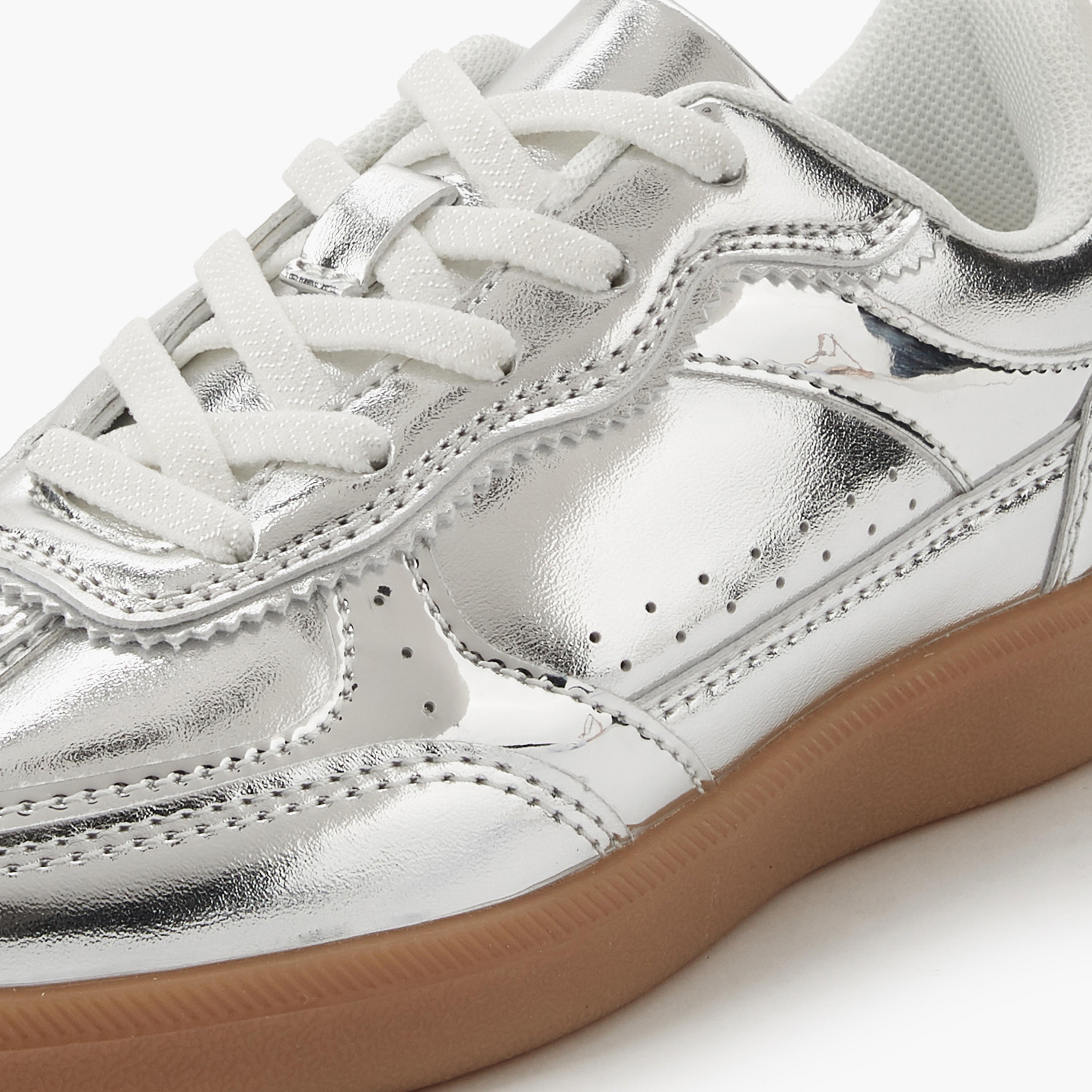 حذاء سنيكرز برباط للبنات من ليتل ميسي-girls-shoes-sneakers-image-4