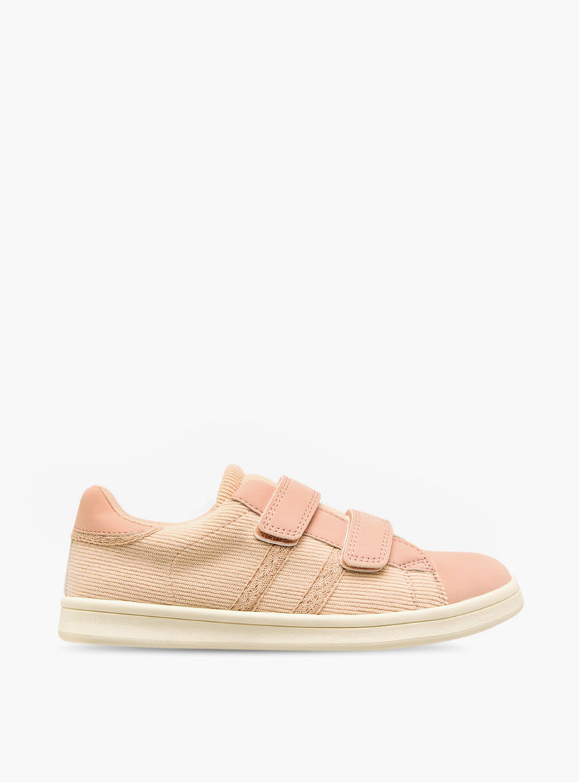 Little Missy Panelled Sneakers with Hook and Loop Closure-girls-shoes-sneakers-image-3