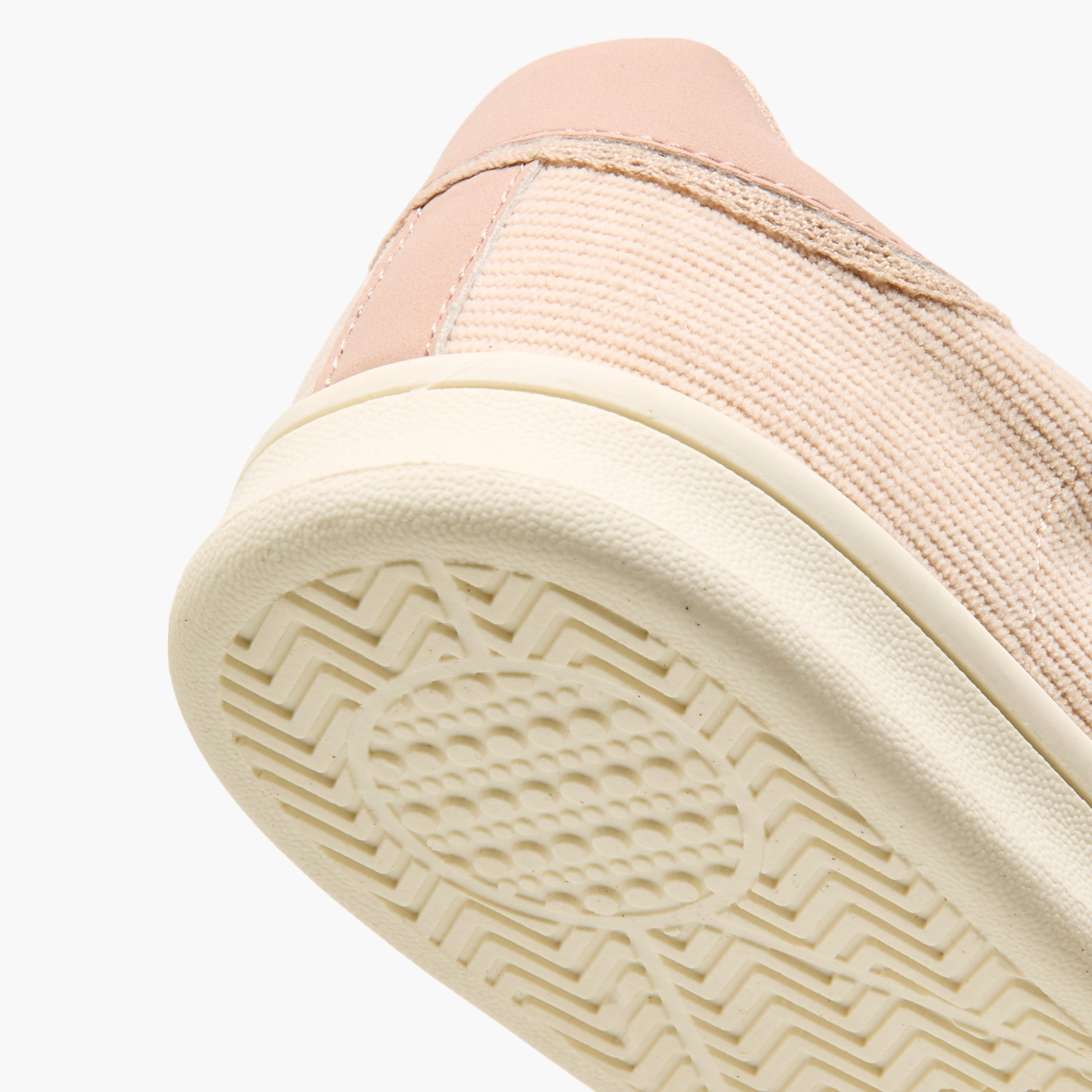 Little Missy Panelled Sneakers with Hook and Loop Closure-girls-shoes-sneakers-image-5