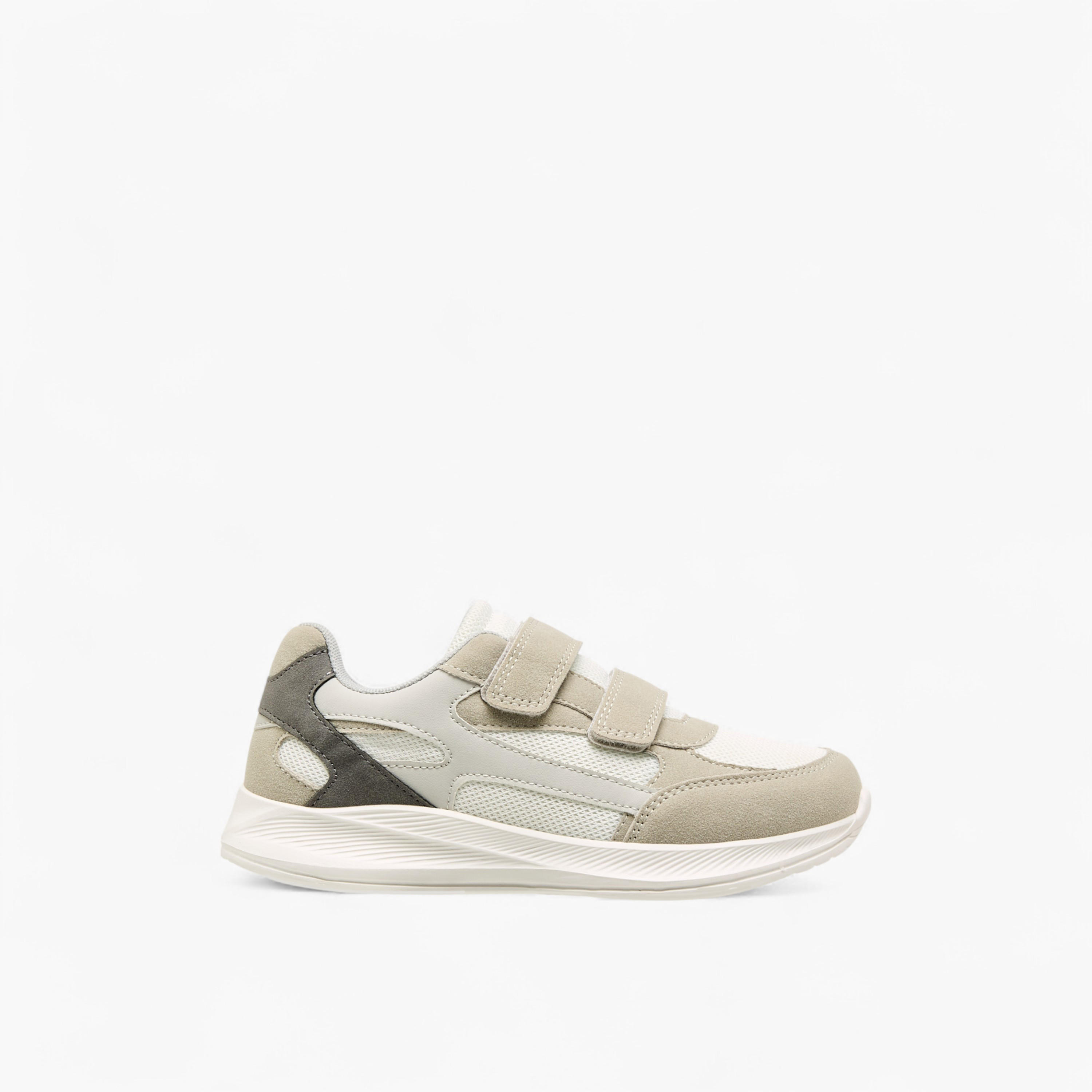 Mister Duchini Panelled Sneakers with Hook and Loop Closure-boys-shoes-sneakers-image-3