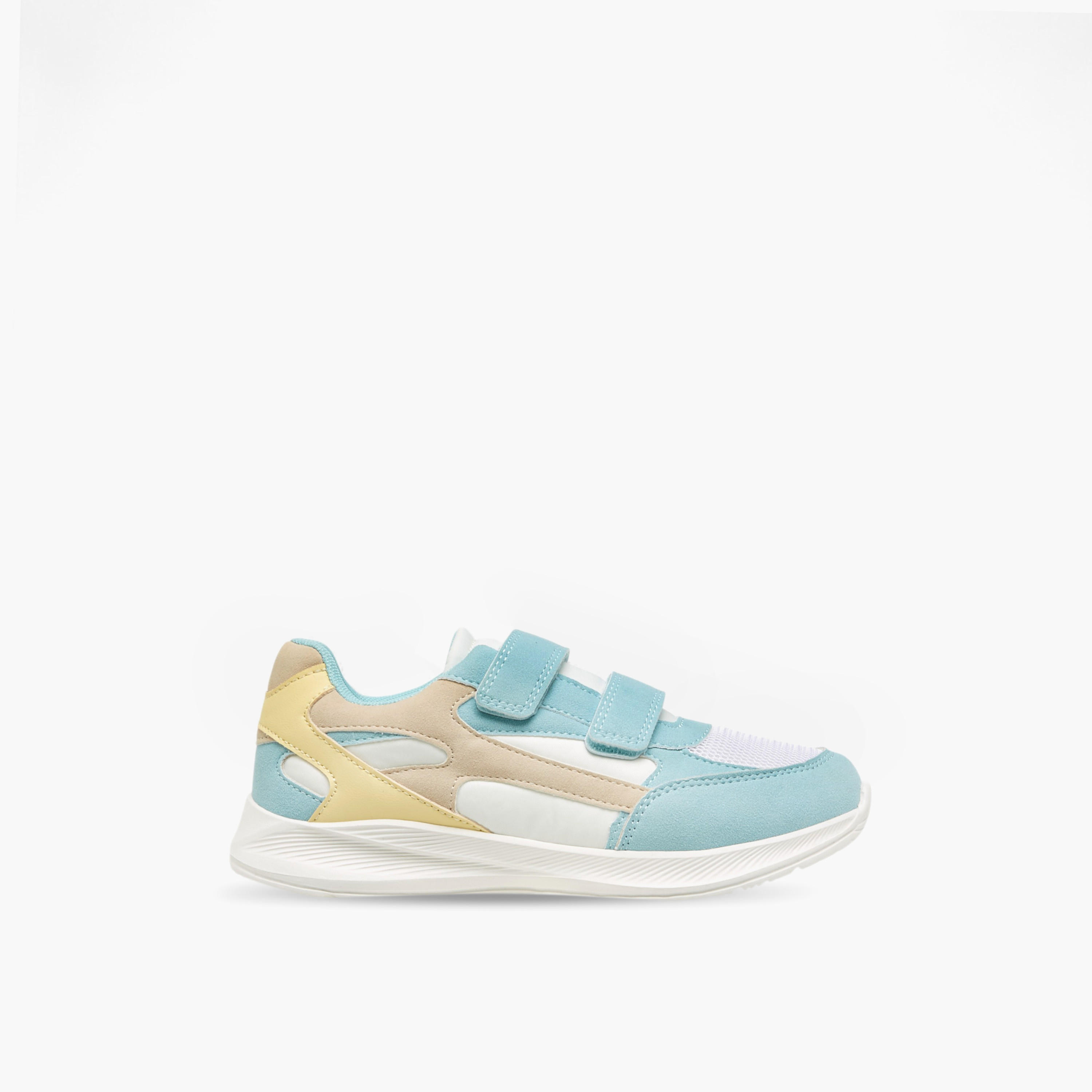 حذاء سنيكرز بقوالب ملونة وشريط إغلاق من ليتل ميسي-girls-shoes-sneakers-image-3