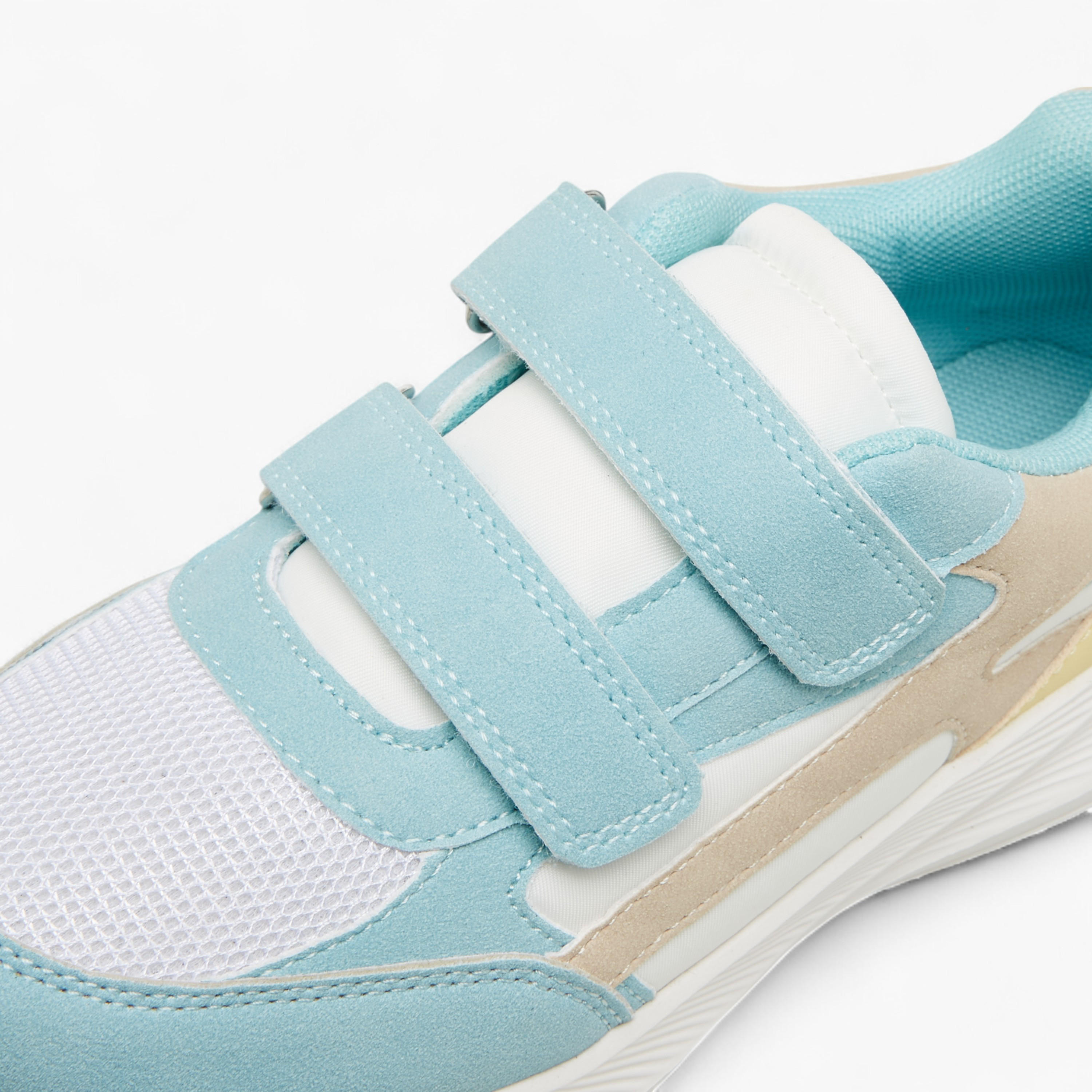 حذاء سنيكرز بقوالب ملونة وشريط إغلاق من ليتل ميسي-girls-shoes-sneakers-image-4