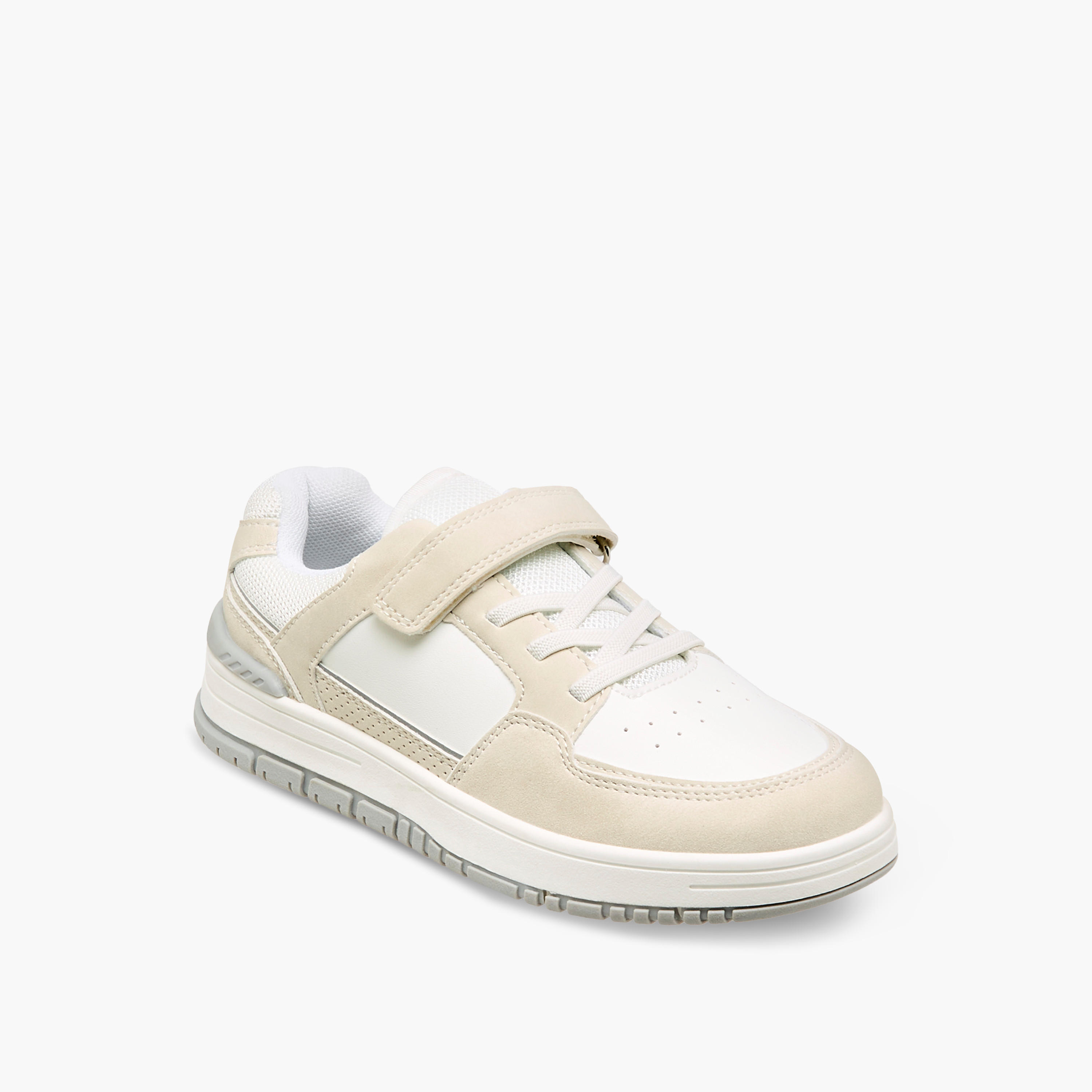 Mister Duchini Panelled Sneakers with Hook and Loop Closure-boys-shoes-sneakers-image-2