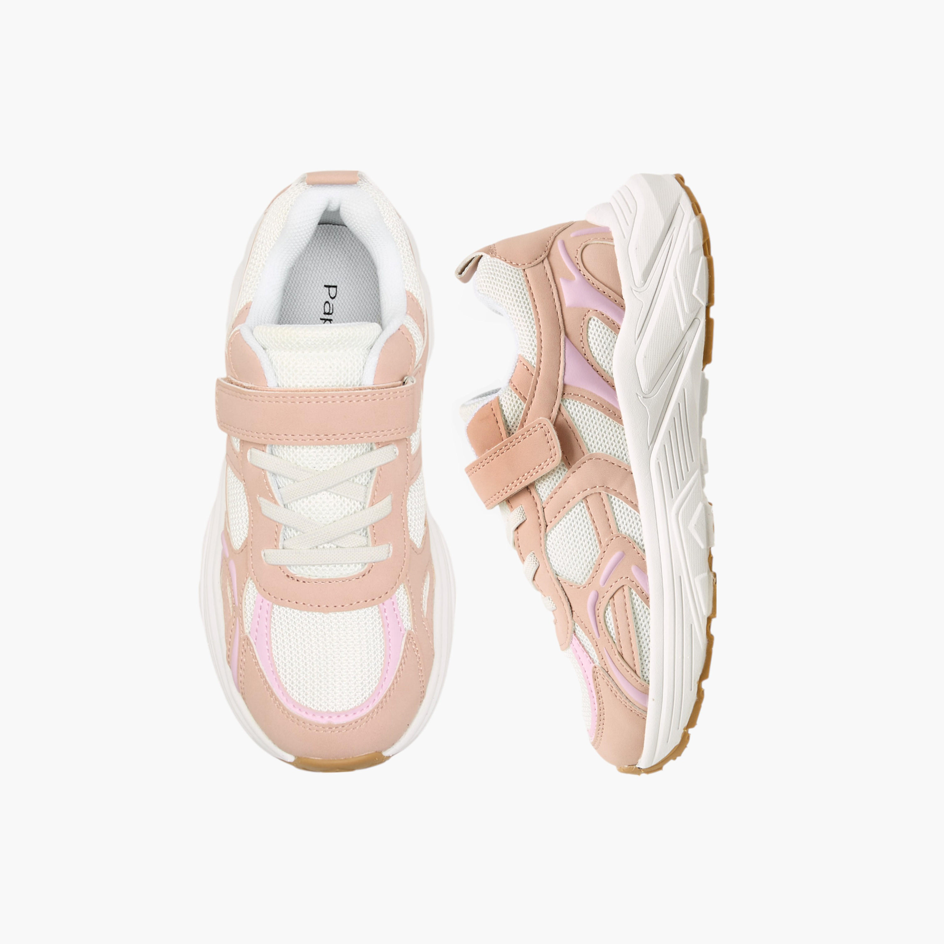 حذاء سنيكرز بألواح وشريط إغلاق من بابريكا-girls-shoes-sneakers-image-1
