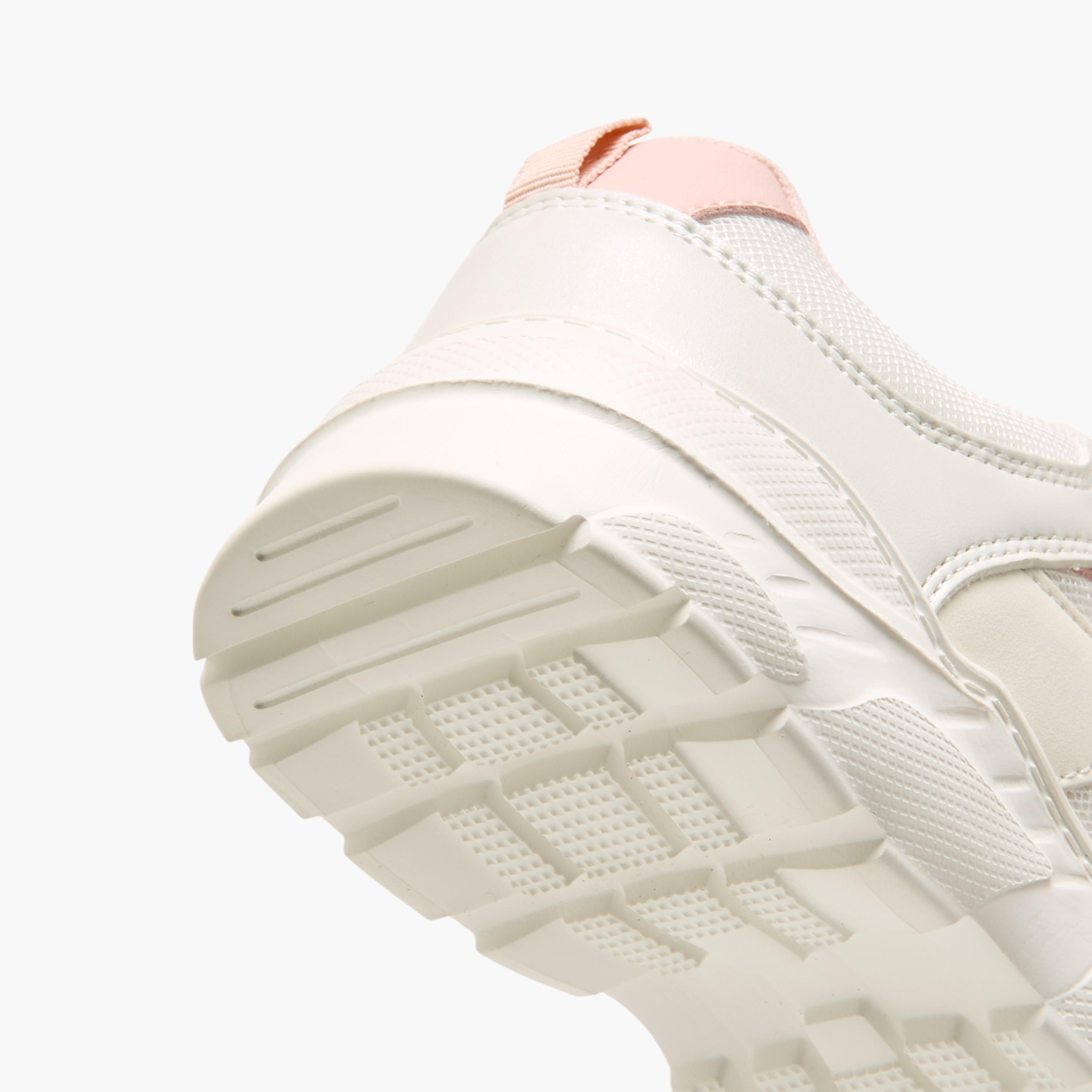 Little Missy Panelled Sneakers with Hook and Loop Closure-girls-shoes-sneakers-image-5