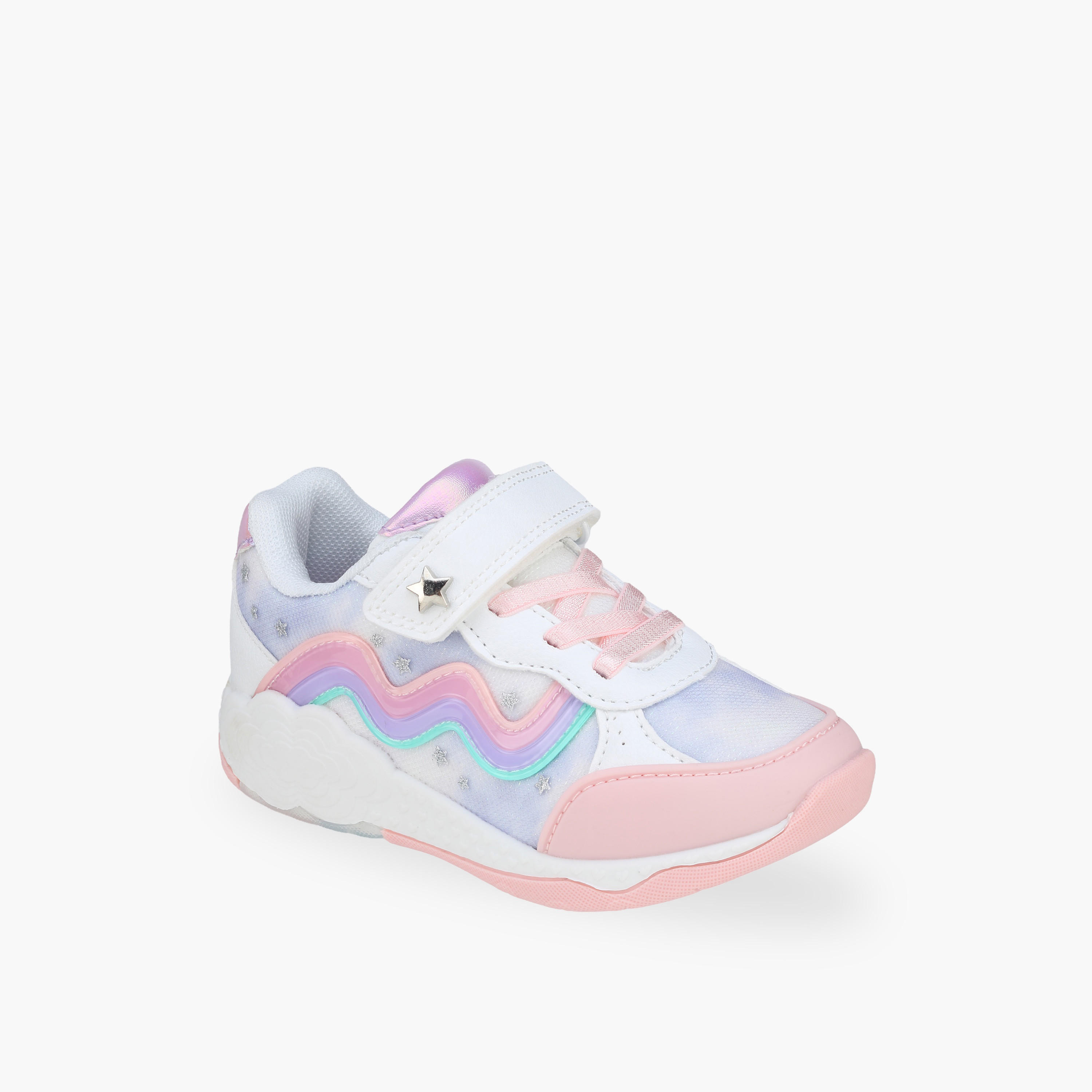 Flora Bella Girls Hook & Loop Ankle Sneakers-girls-shoes-sneakers-image-2