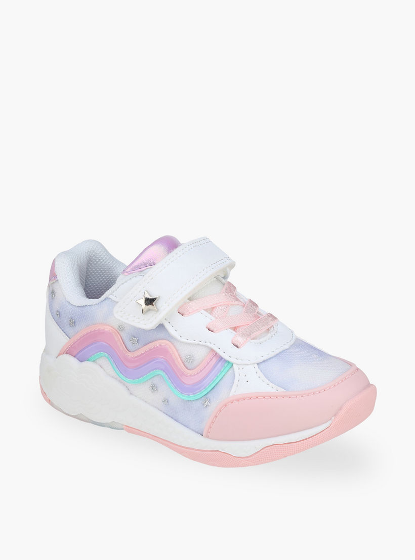 Flora Bella Girls Hook & Loop Ankle Sneakers-girls-shoes-sneakers-image-2