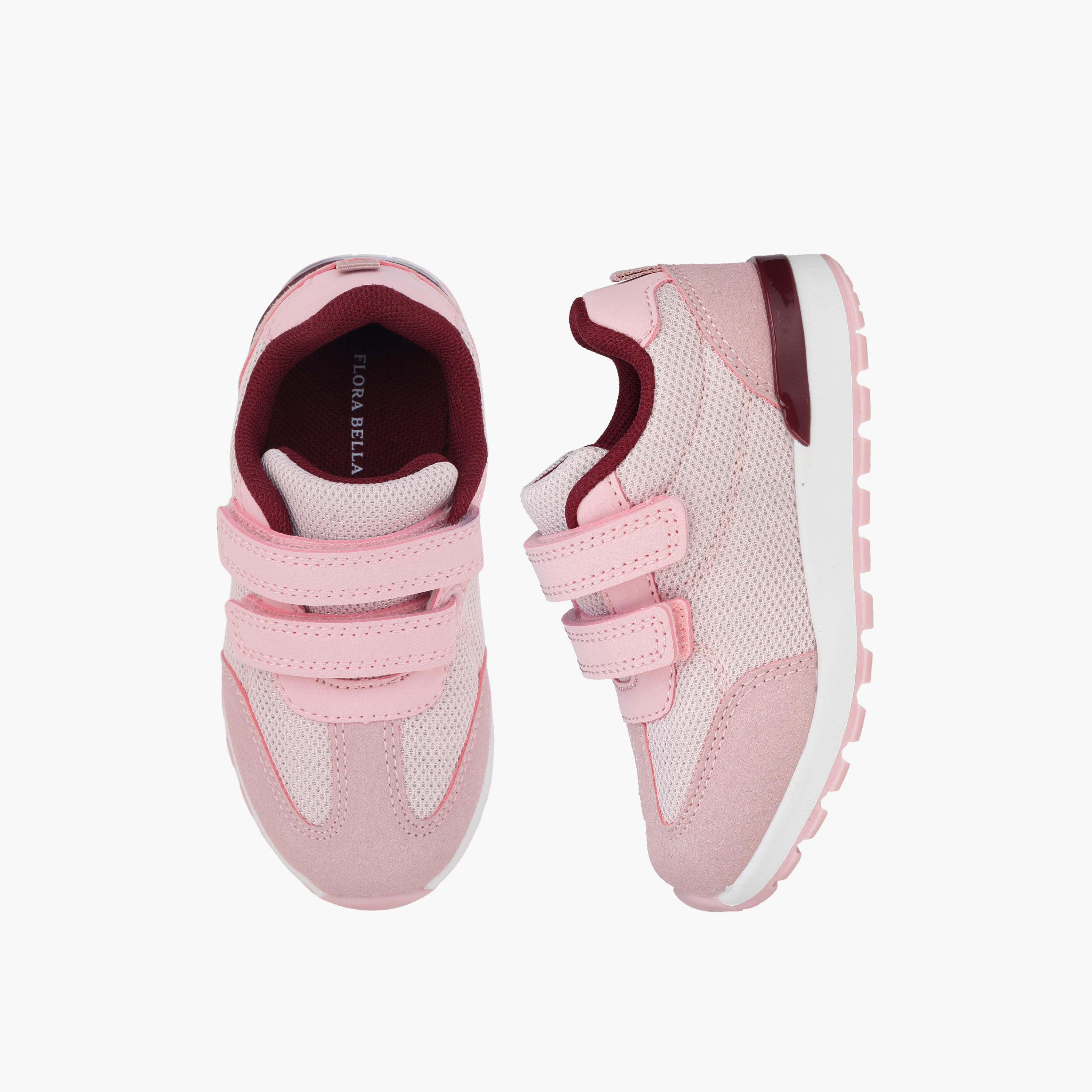 حذاء سنيكرز للكاحل بشريط إغلاق لاصق للبنات من فلورا بيلا-girls-shoes-sneakers-image-1