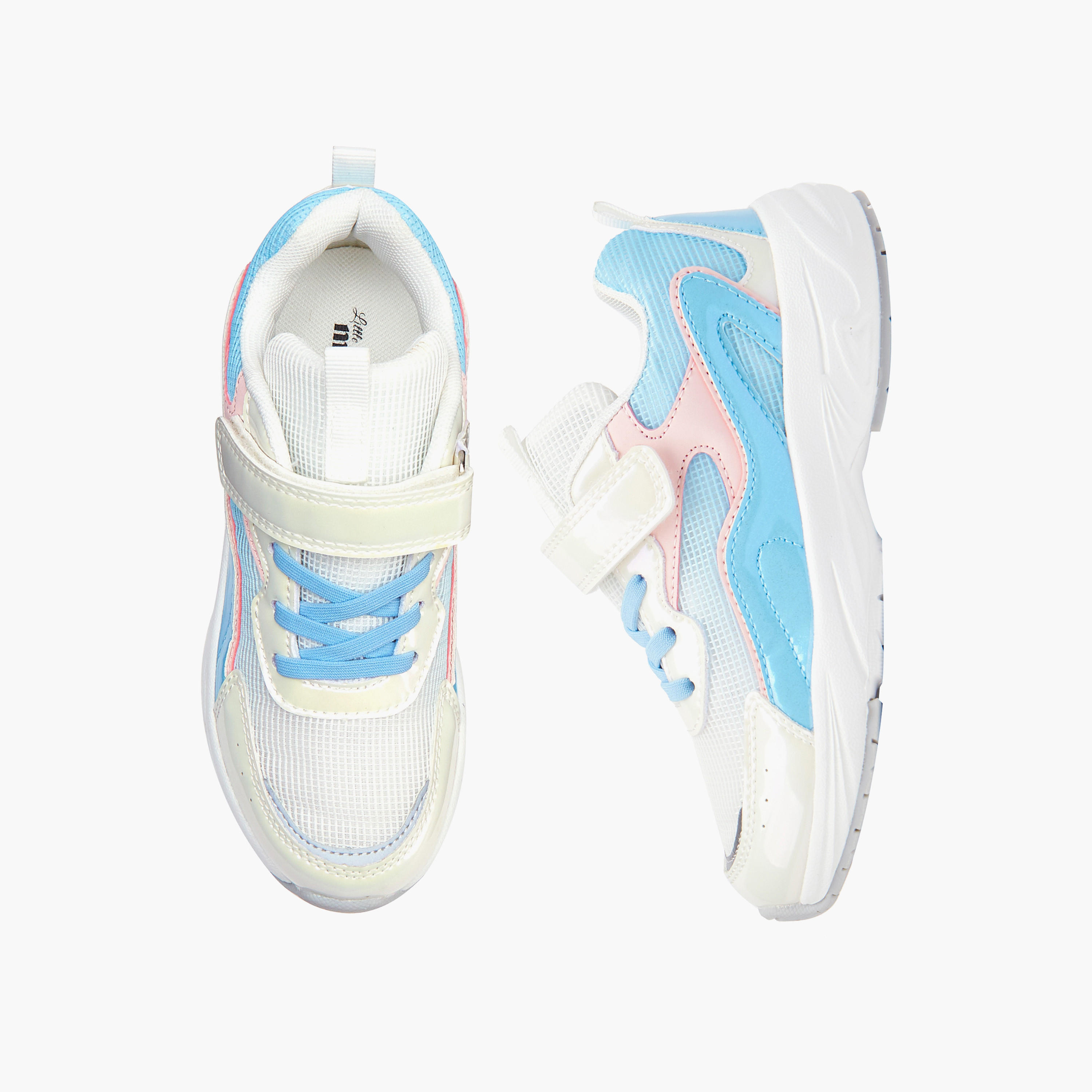 Little Missy Girls' Hook and Loop Sneakers-girls-shoes-sneakers-image-1