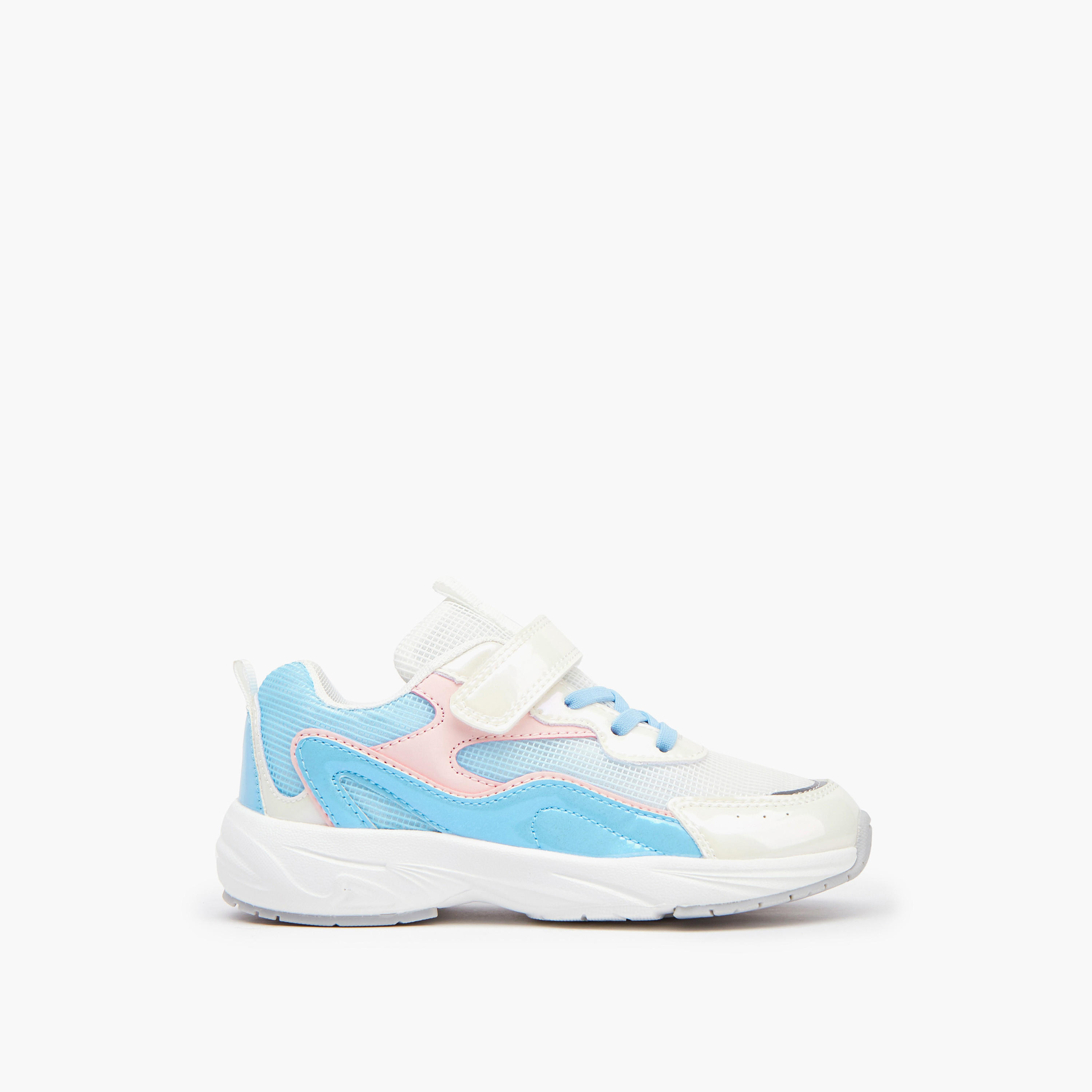 Little Missy Girls' Hook and Loop Sneakers-girls-shoes-sneakers-image-2