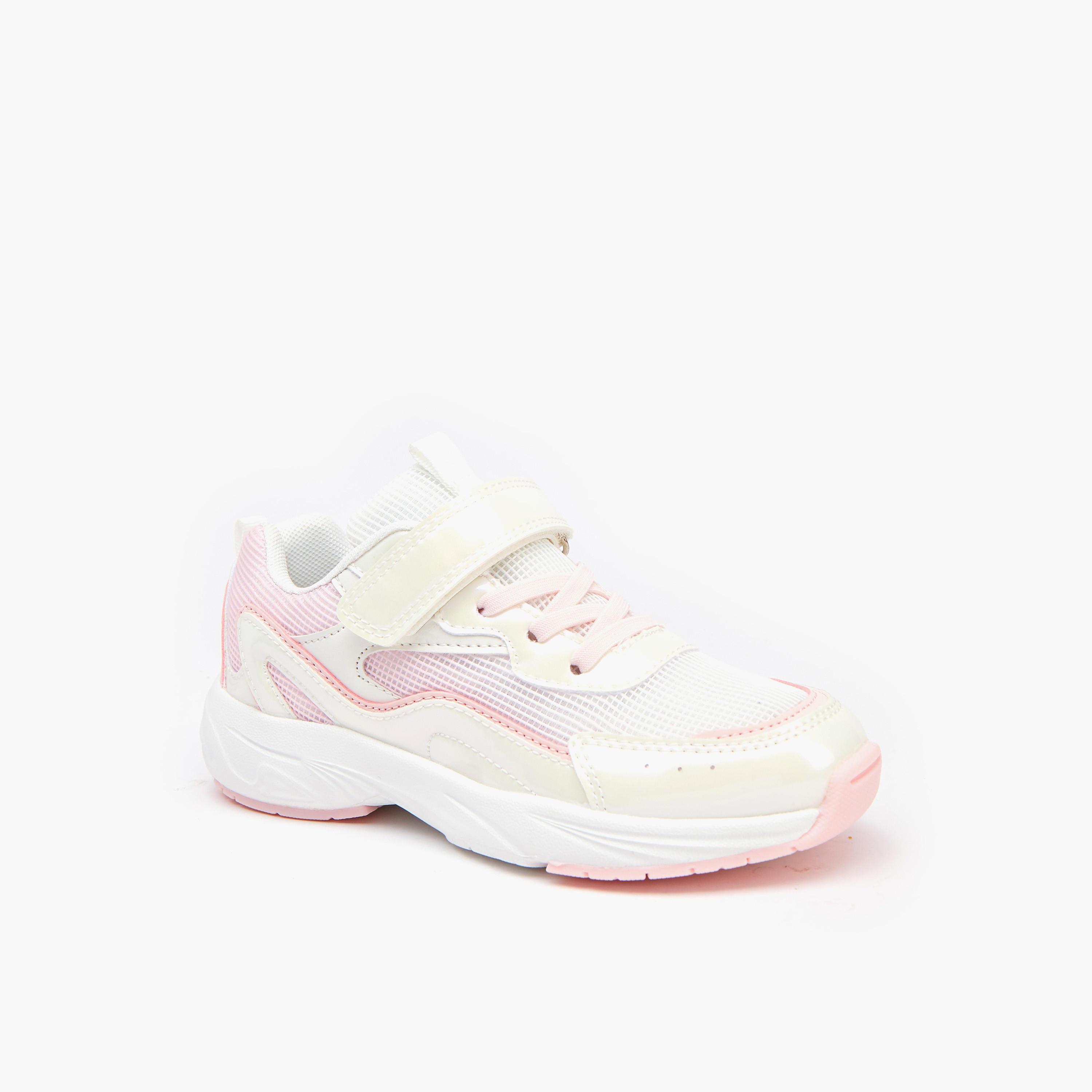 حذاء سنيكرز بشريط إغلاق لاصق للبنات من ليتل ميسي-girls-shoes-sneakers-image-3