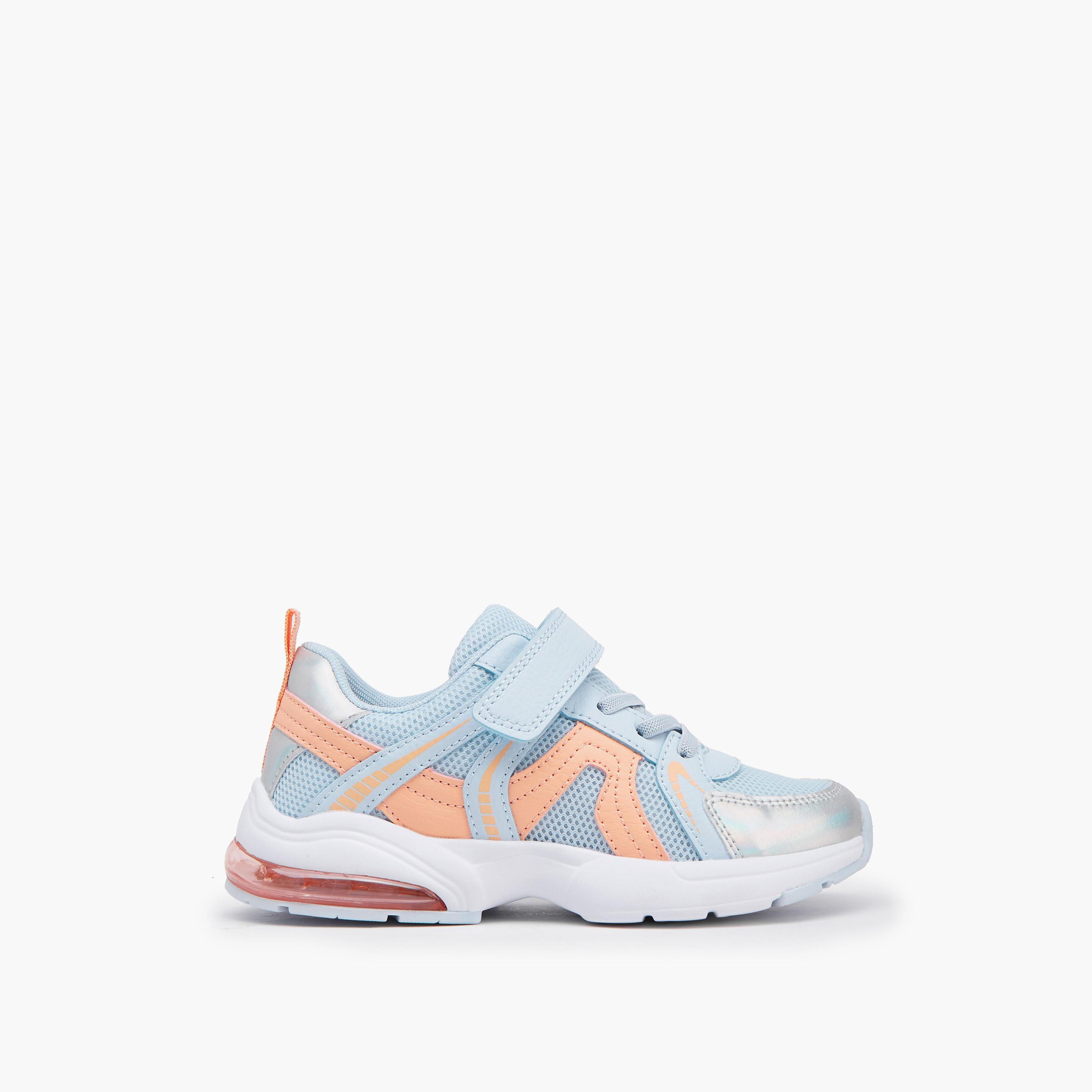 حذاء سنيكرز بشريط إغلاق لاصق للبنات من ليتل ميسي-girls-shoes-sneakers-image-2