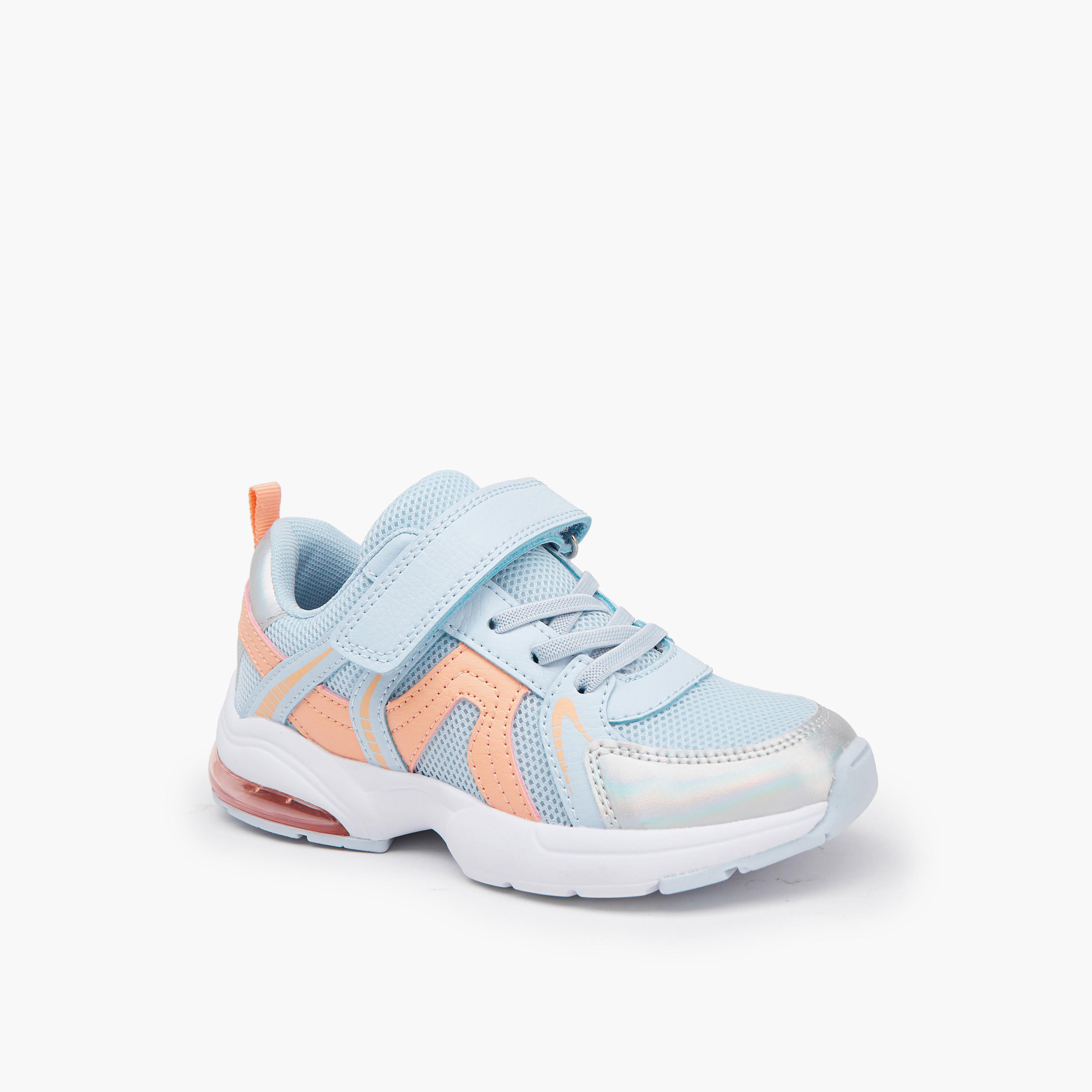 حذاء سنيكرز بشريط إغلاق لاصق للبنات من ليتل ميسي-girls-shoes-sneakers-image-3