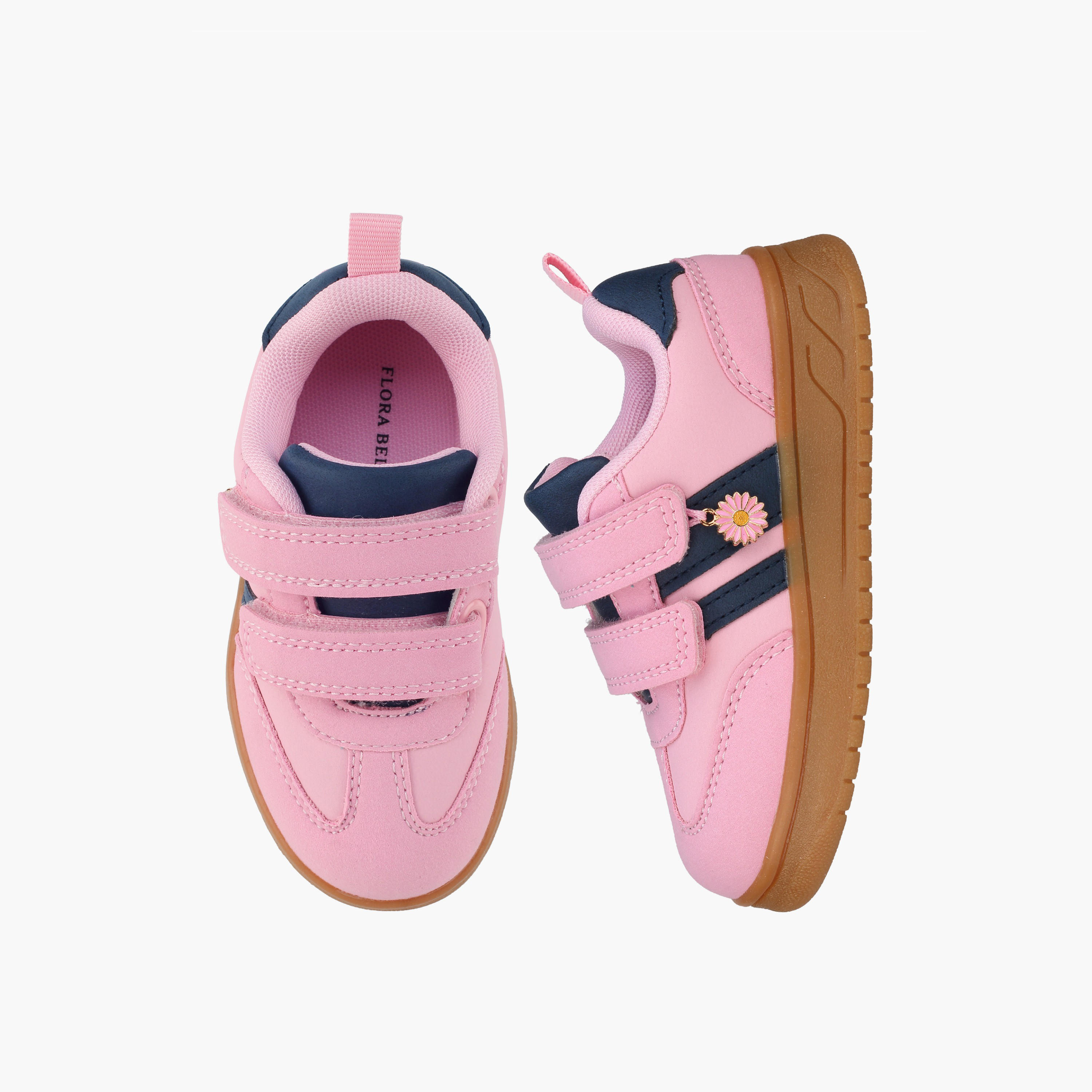 Flora Bella Girls Hook & Loop Ankle Sneakers-girls-shoes-sneakers-image-1