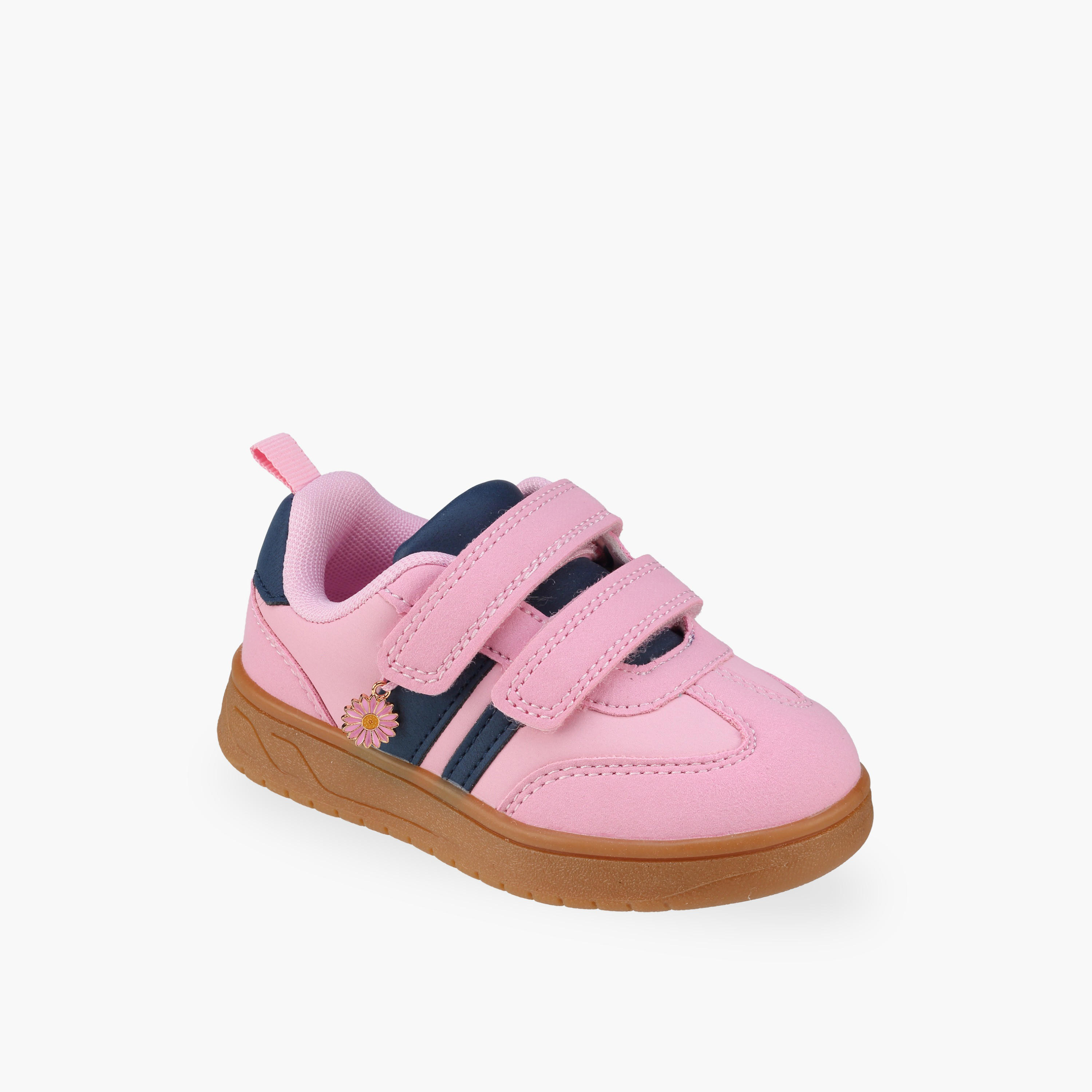 Flora Bella Girls Hook & Loop Ankle Sneakers-girls-shoes-sneakers-image-2