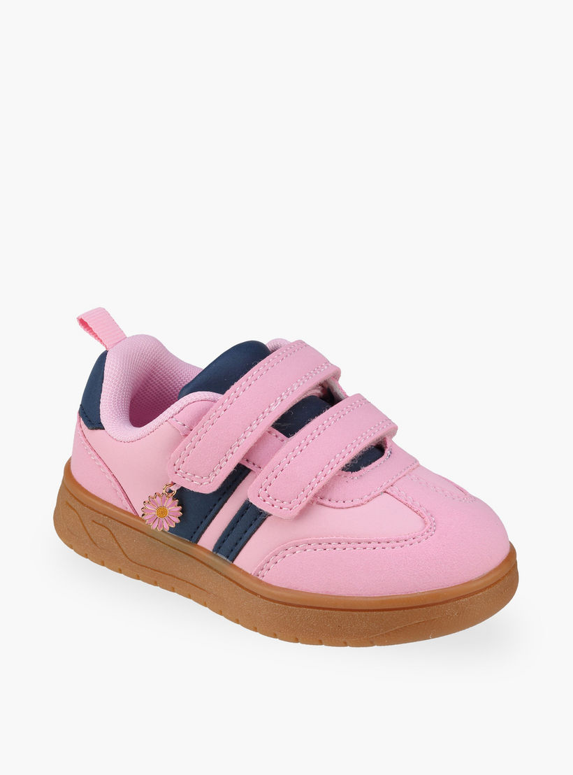 Flora Bella Girls Hook & Loop Ankle Sneakers-girls-shoes-sneakers-image-2
