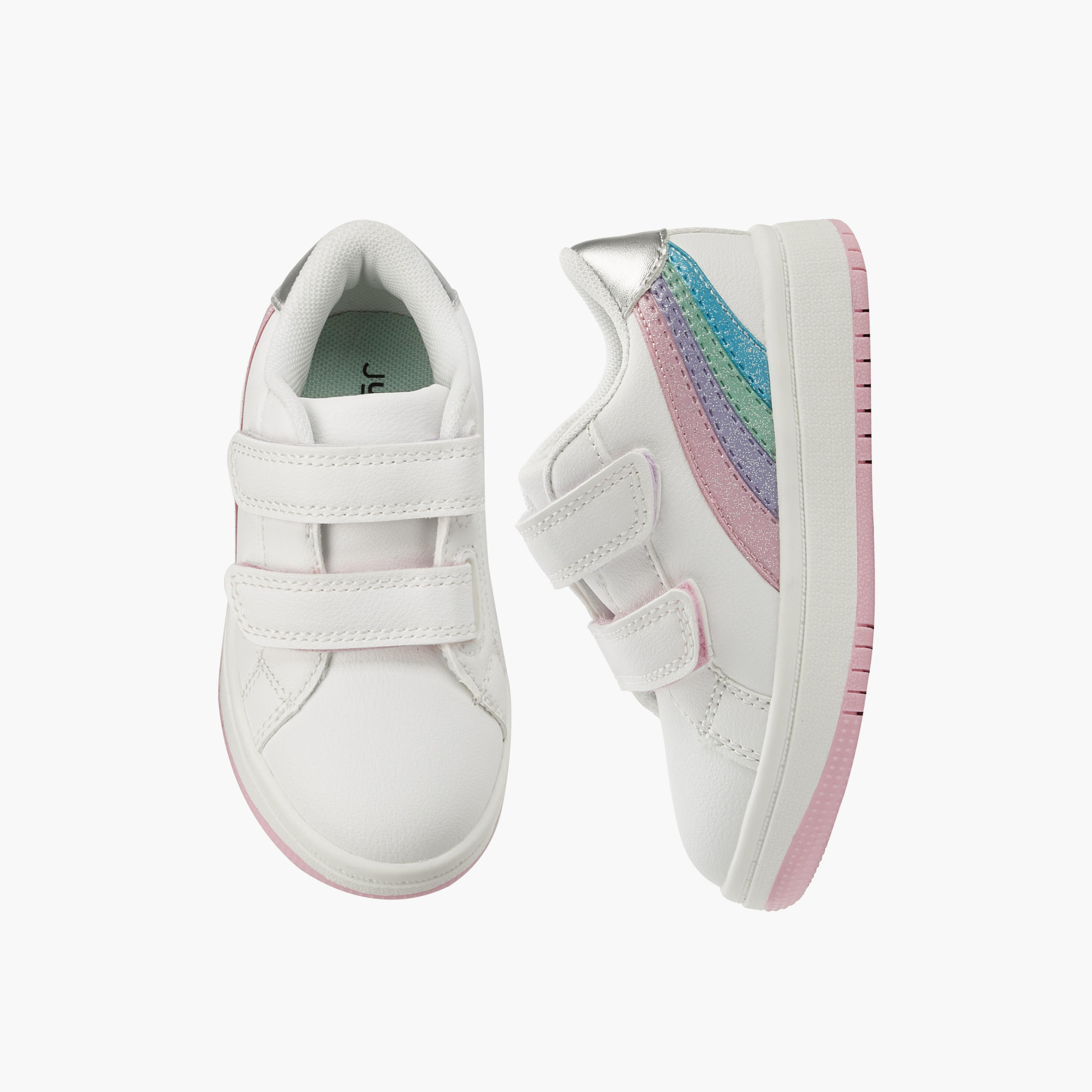 Juniors Girls Hook & Loop Ankle Sneakers-girls-shoes-sneakers-image-1