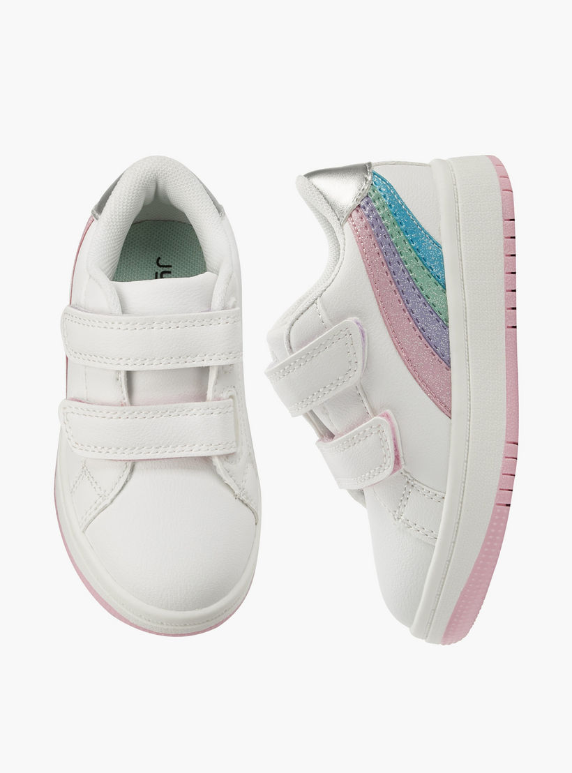 Juniors Girls Hook & Loop Ankle Sneakers-girls-shoes-sneakers-image-1