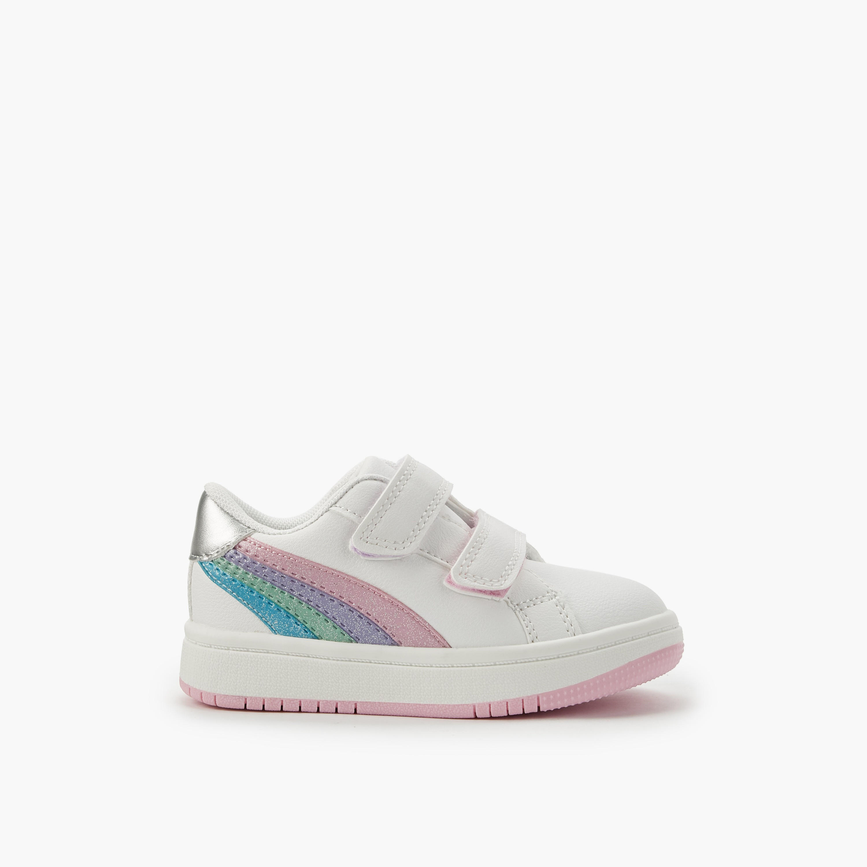 Juniors Girls Hook & Loop Ankle Sneakers-girls-shoes-sneakers-image-3
