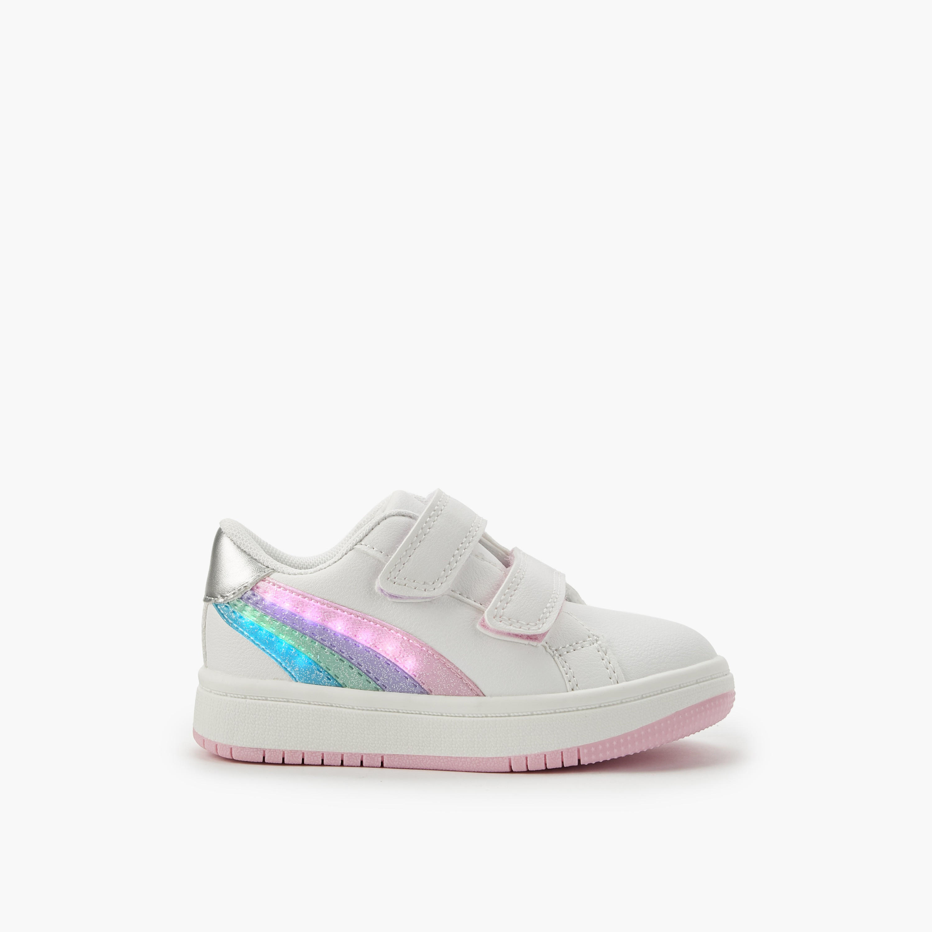 Juniors Girls Hook & Loop Ankle Sneakers-girls-shoes-sneakers-image-4