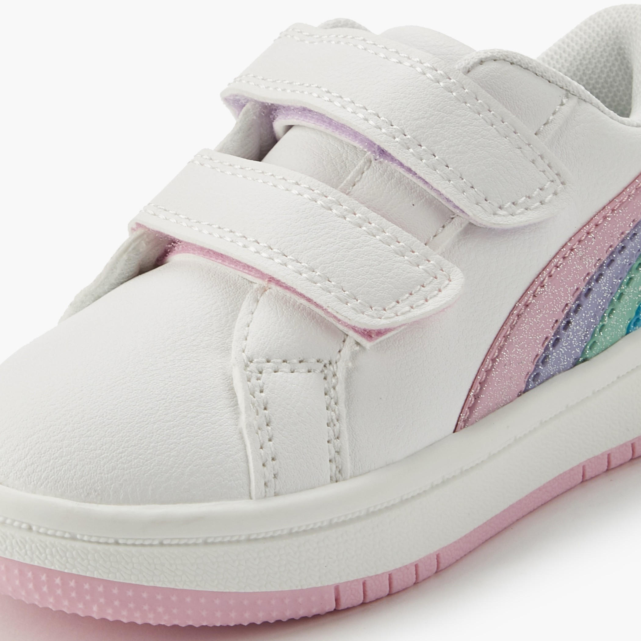 Juniors Girls Hook & Loop Ankle Sneakers-girls-shoes-sneakers-image-5