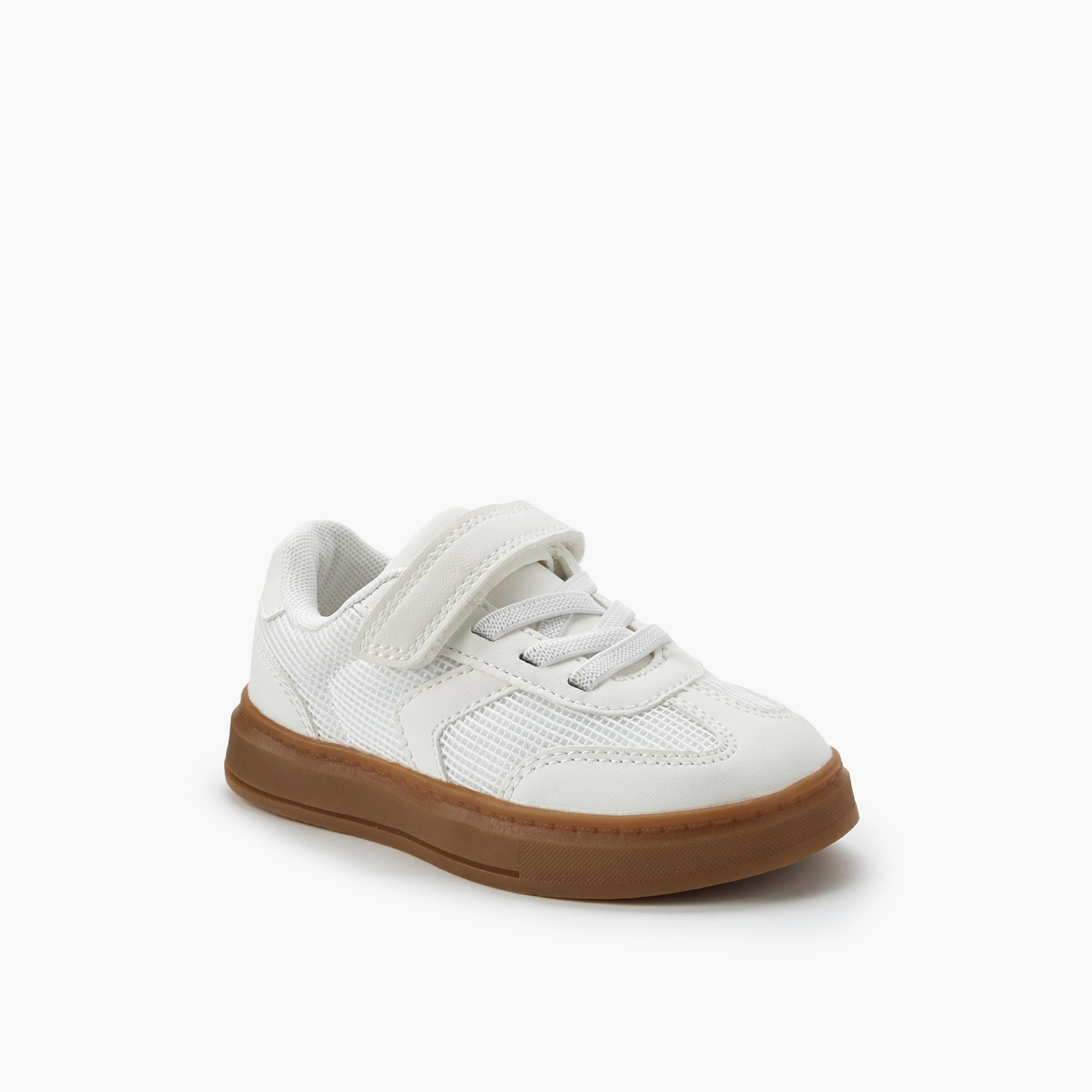 حذاء سنيكرز طول الكاحل بشريط إغلاق لاصق للبنات من جونيورز-girls-shoes-sneakers-image-2