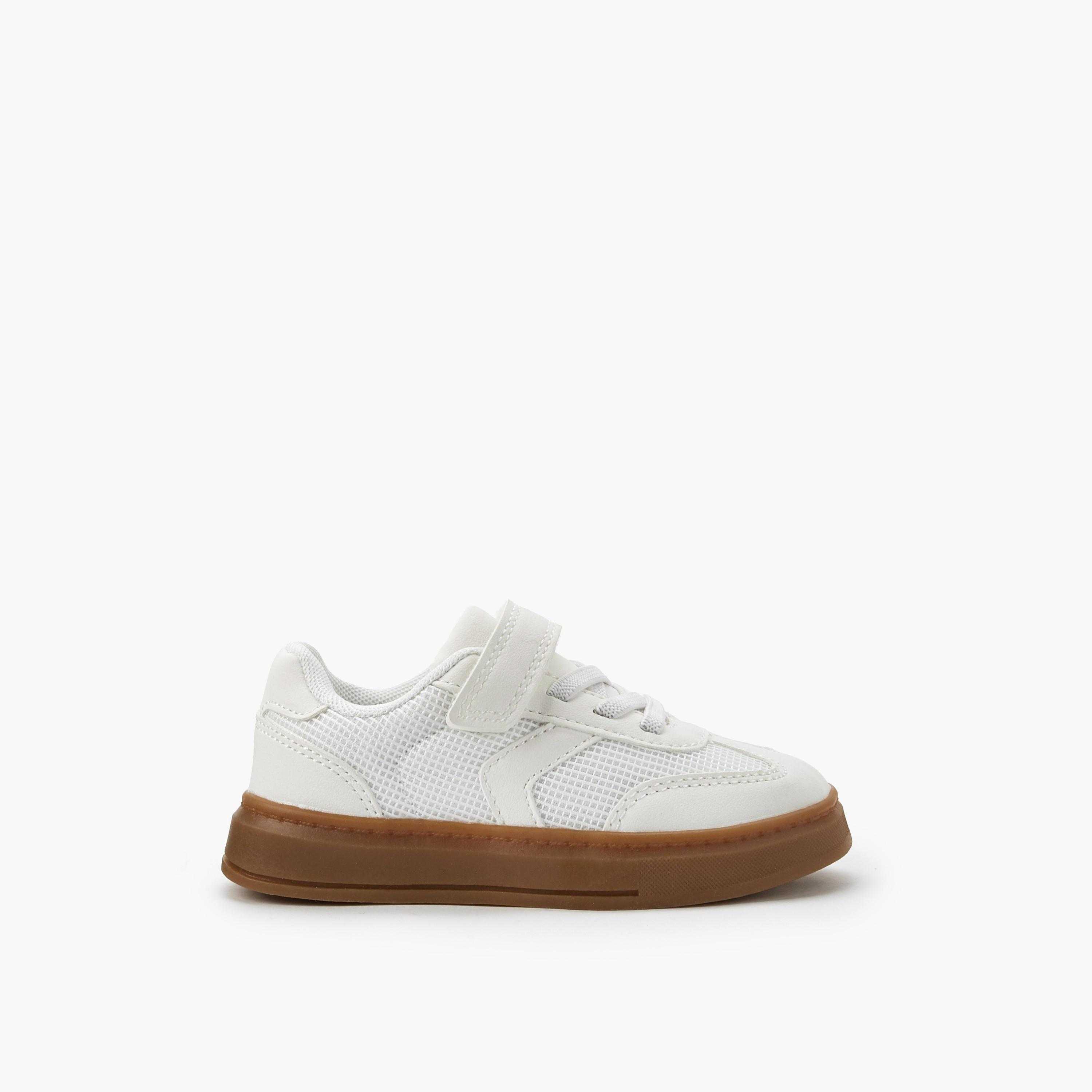 حذاء سنيكرز طول الكاحل بشريط إغلاق لاصق للبنات من جونيورز-girls-shoes-sneakers-image-3