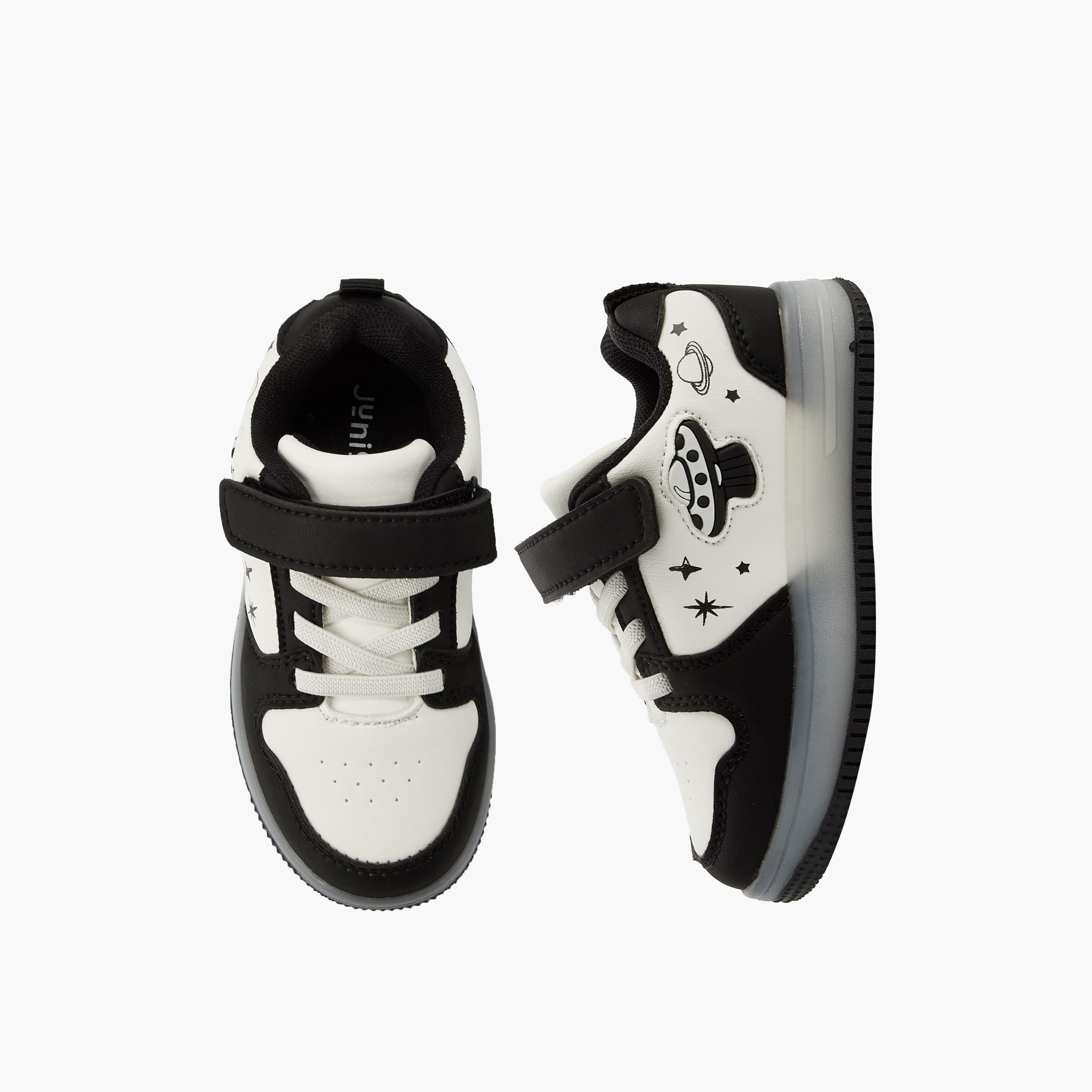 Juniors Boys Hook & Loop Light-Up Ankle Sneakers-boys-shoes-sneakers-image-1