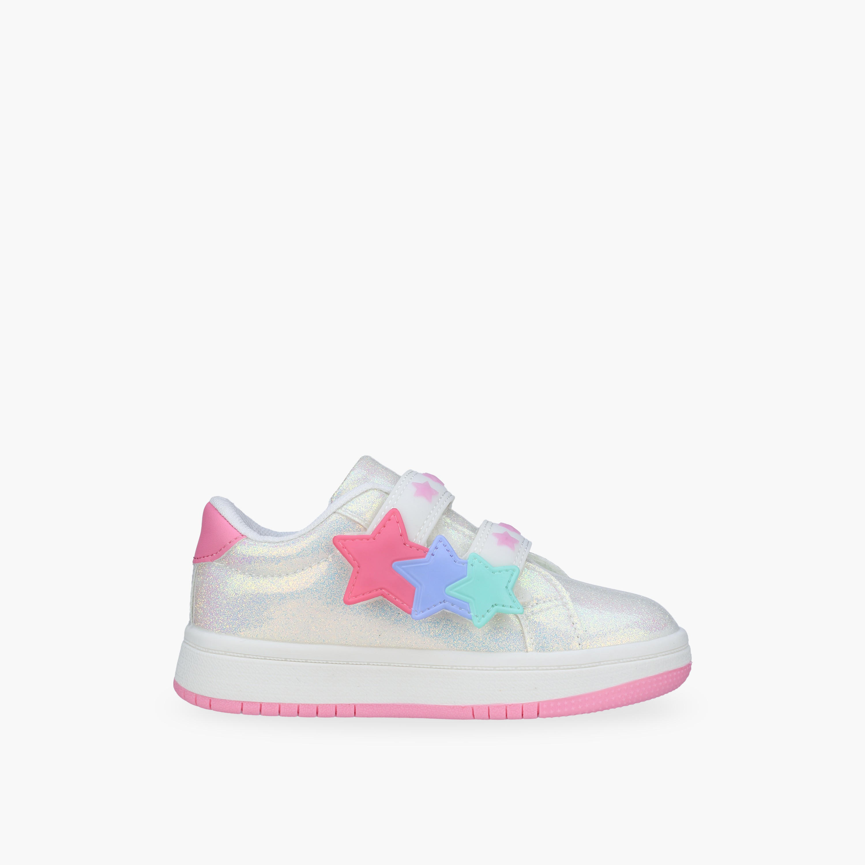 Flora Bella Girls Star Applique Hook & Loop Sneakers-girls-shoes-sneakers-image-3