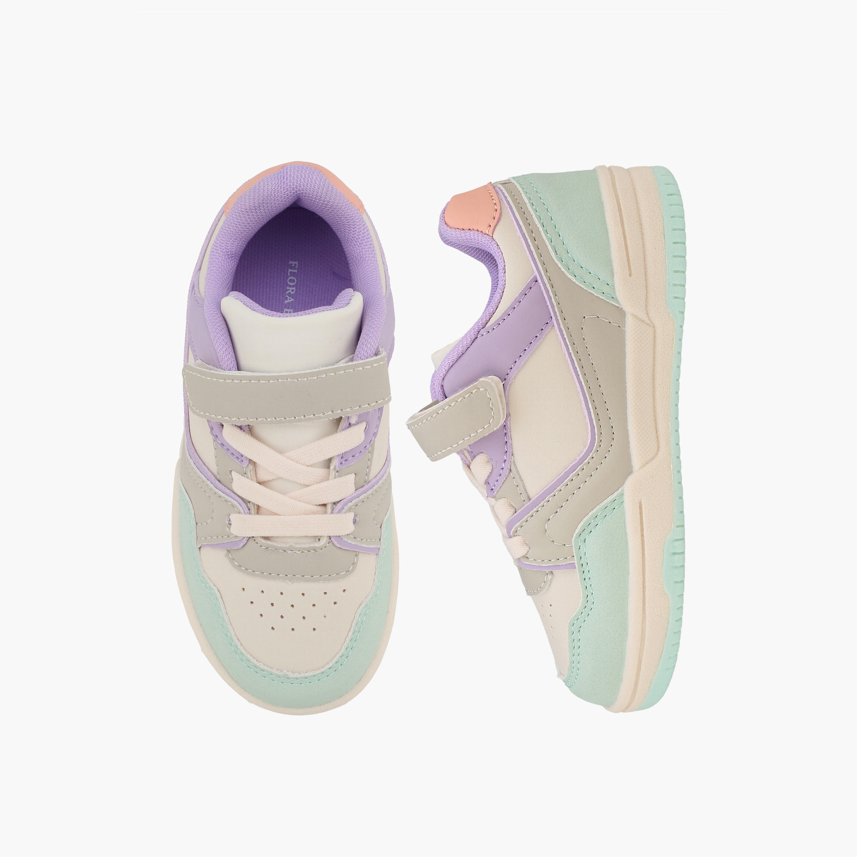 Flora Bella Girls Hook & Loop Ankle Sneakers-girls-shoes-sneakers-image-1