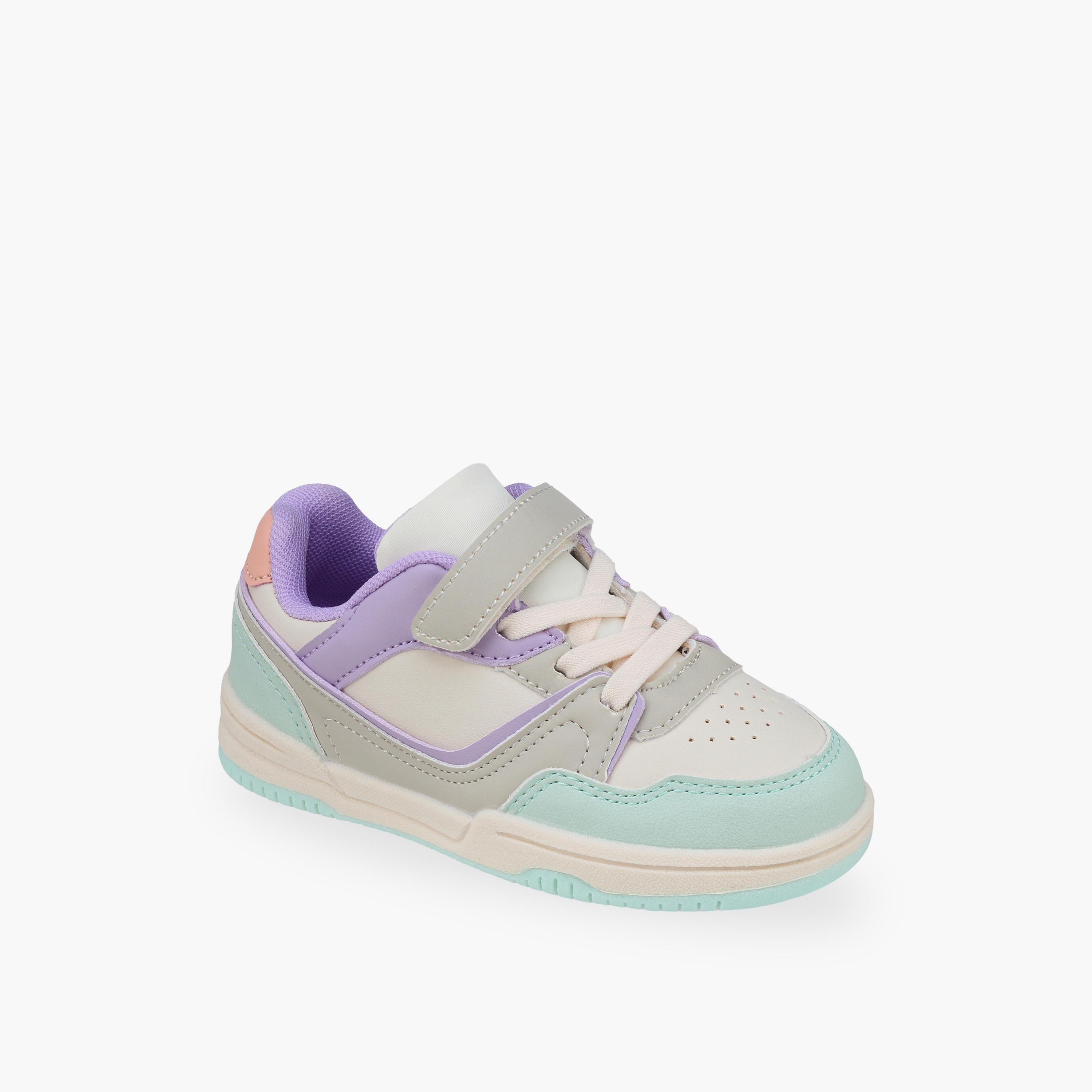 Flora Bella Girls Hook & Loop Ankle Sneakers-girls-shoes-sneakers-image-2