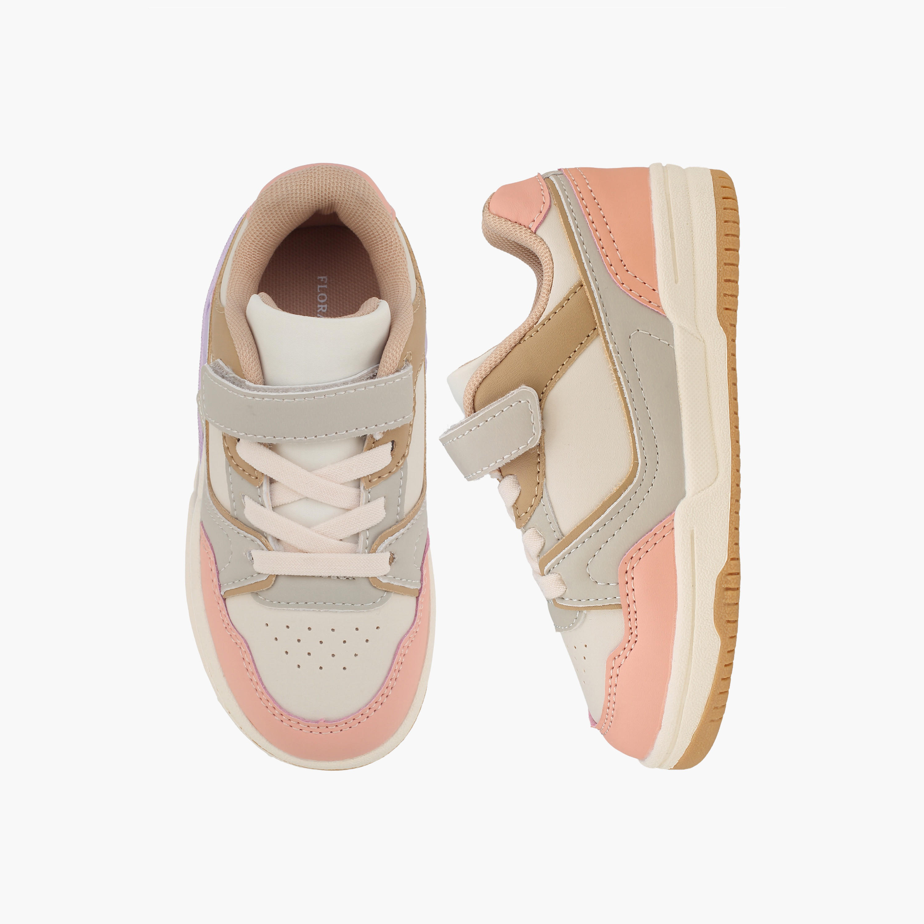حذاء سنيكرز بشريط إغلاق لاصق للبنات من فلورا بيلا-girls-shoes-sneakers-image-1