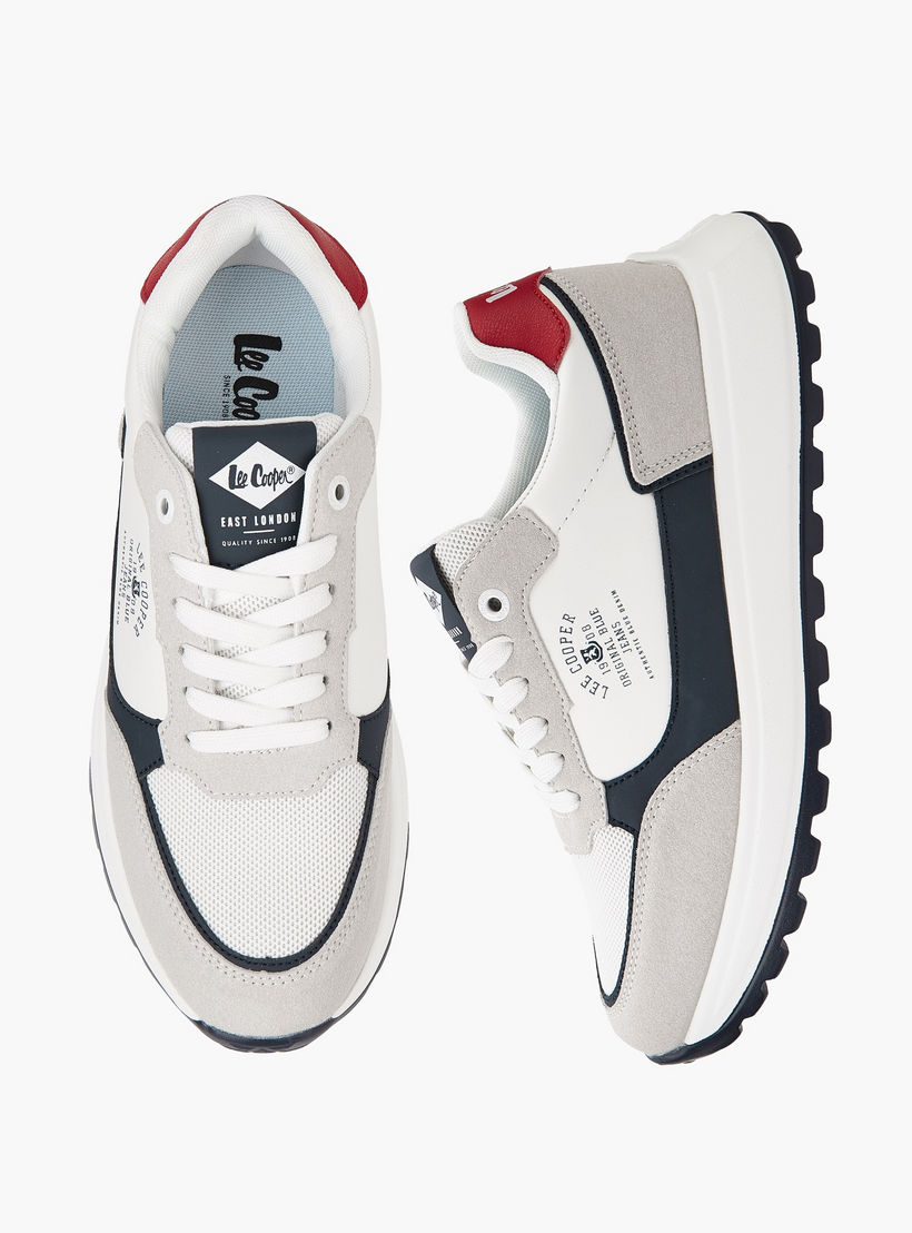Lee Cooper Men's Panelled Lace-Up Ortholite Sneakers-men-shoes-sneakers-image-1
