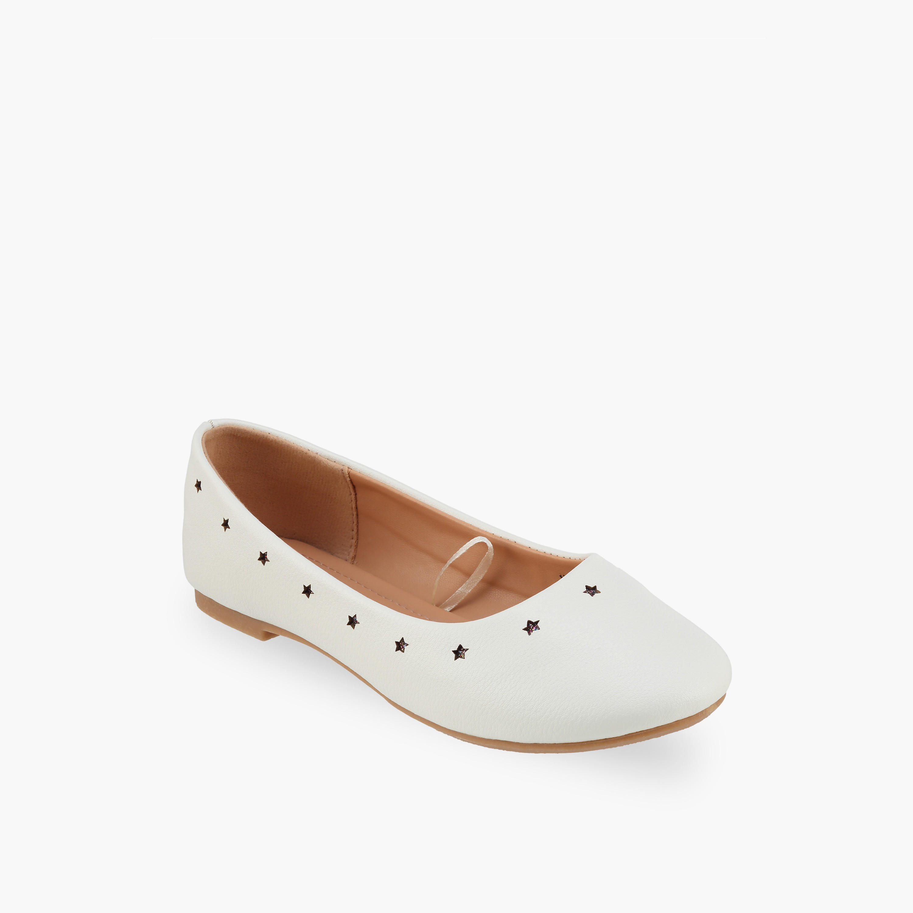 حذاء باليرينا بتفاصيل نجوم مفرغة للبنات من فلورا بيلا-girls-shoes-ballerinas-image-2