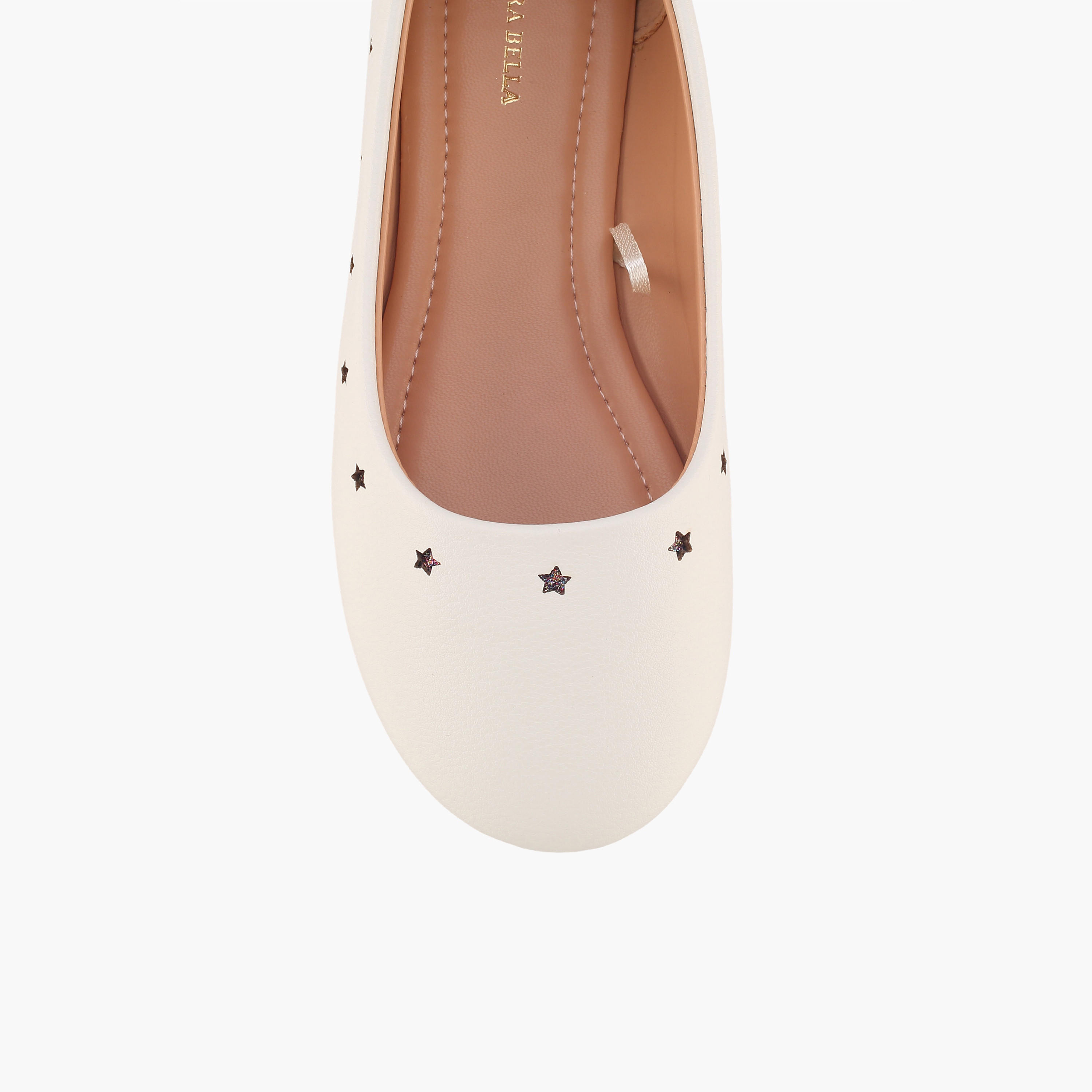 حذاء باليرينا بتفاصيل نجوم مفرغة للبنات من فلورا بيلا-girls-shoes-ballerinas-image-4