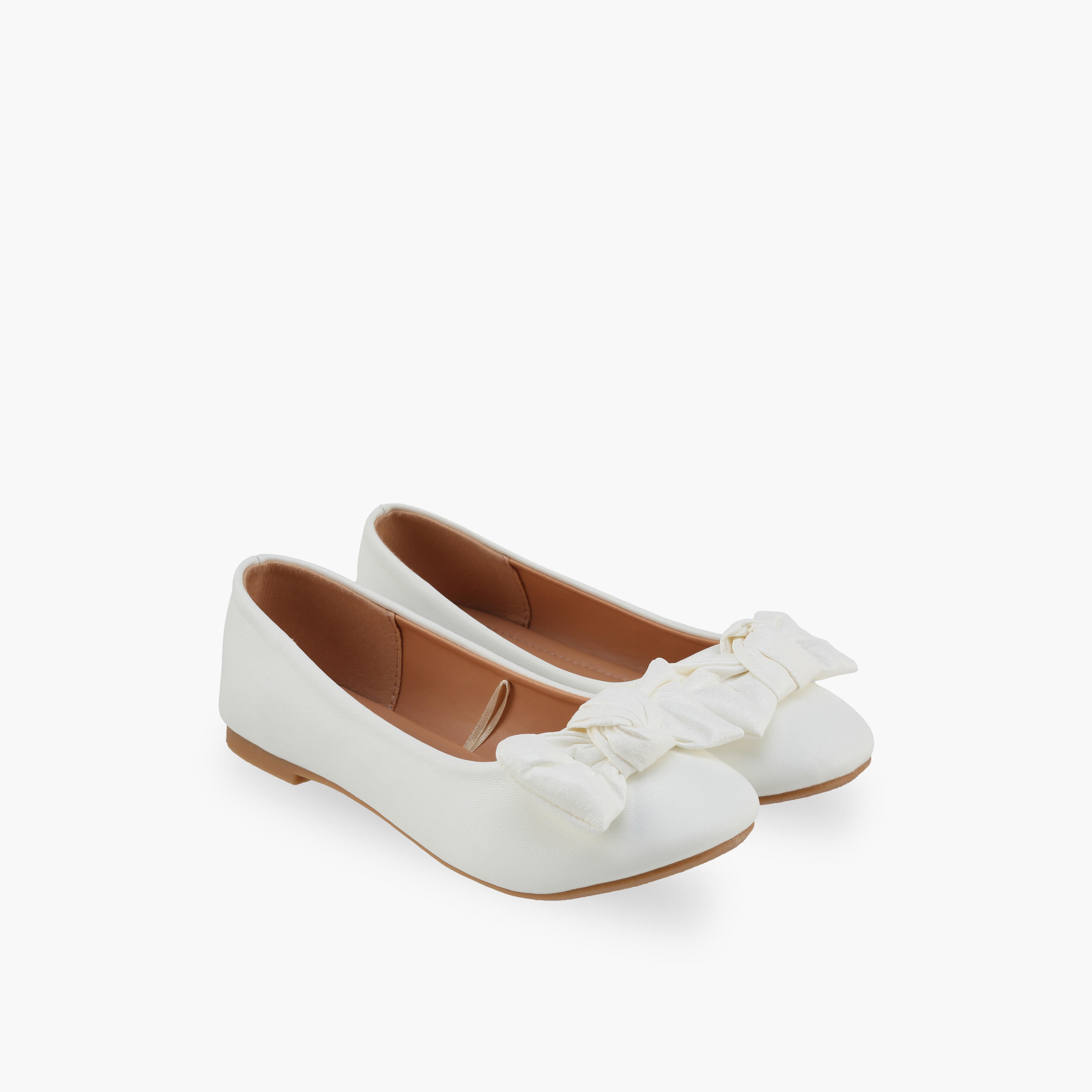 حذاء باليرينا بزينة فيونكة للبنات من فلورا بيلا-girls-shoes-ballerinas-image-1