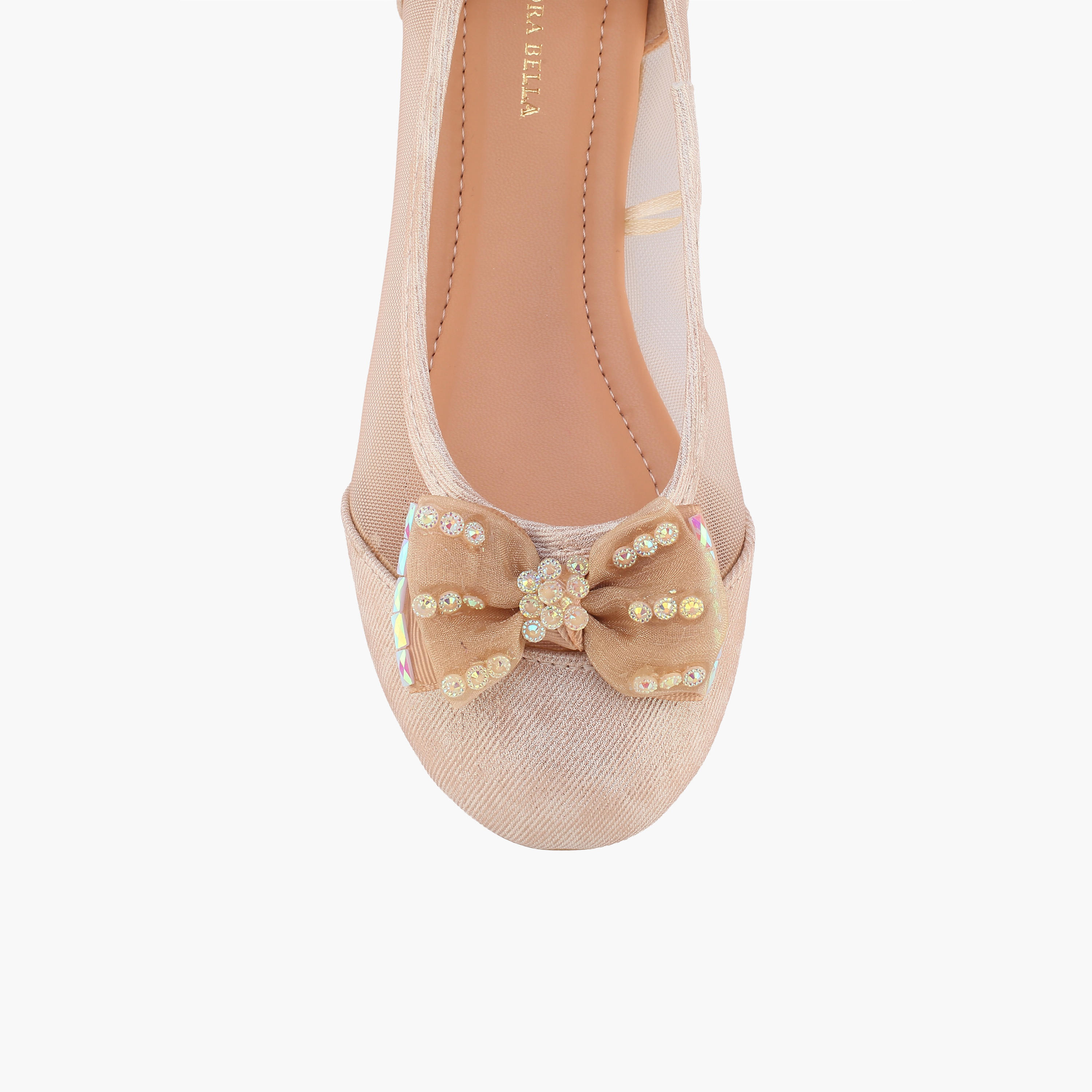 Flora Bella Girls Bow Embellished Ballerina Shoes-girls-shoes-ballerinas-image-4