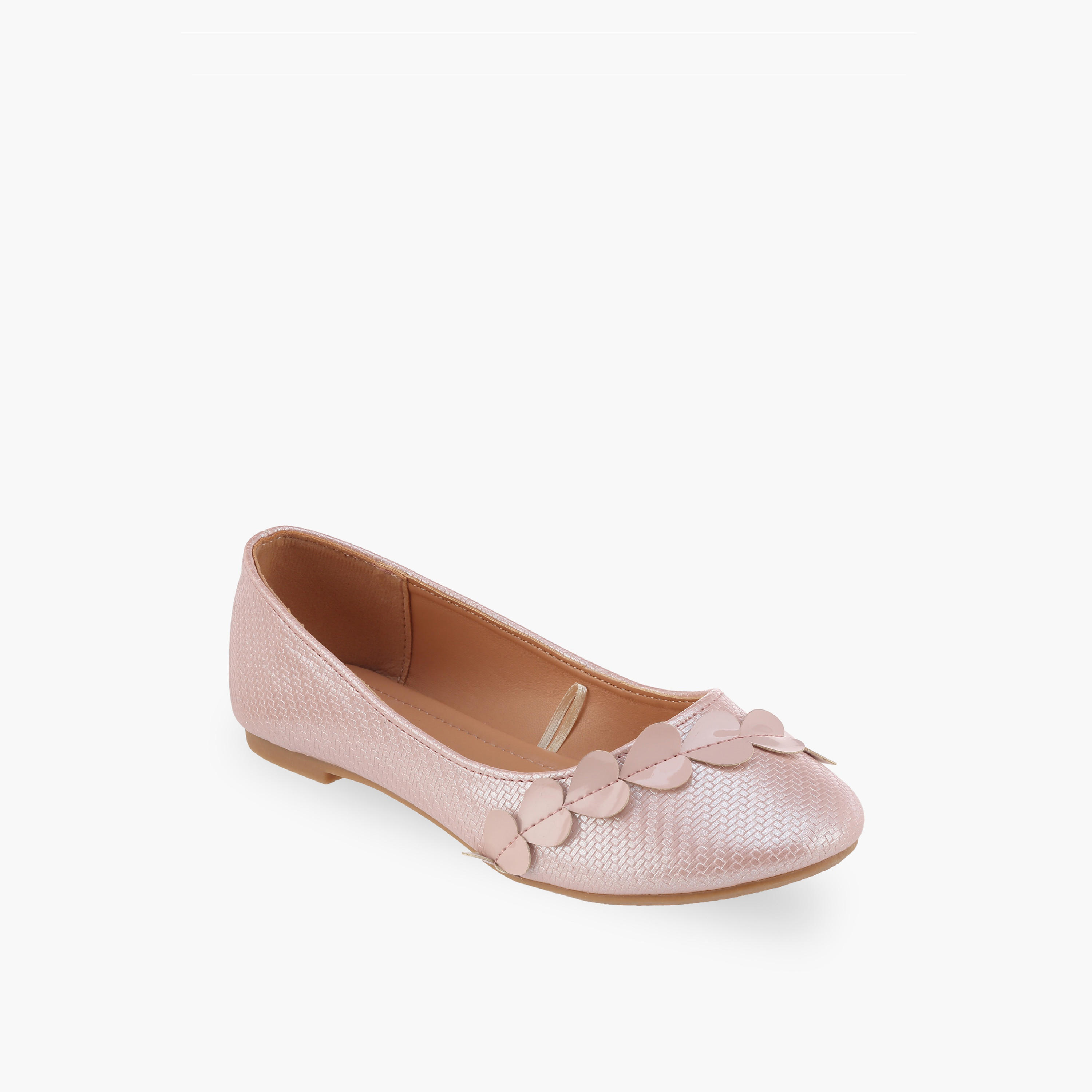 Flora Bella Girls Applique Detail Ballerina Shoes-girls-shoes-ballerinas-image-2