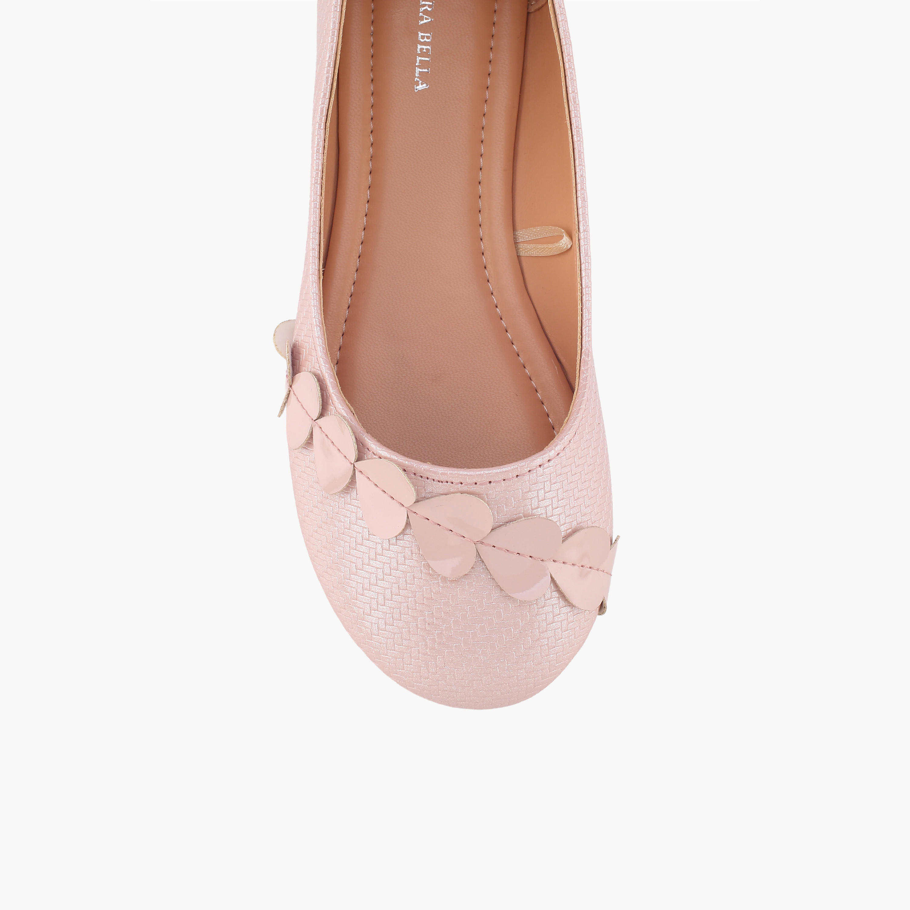 Flora Bella Girls Applique Detail Ballerina Shoes-girls-shoes-ballerinas-image-4