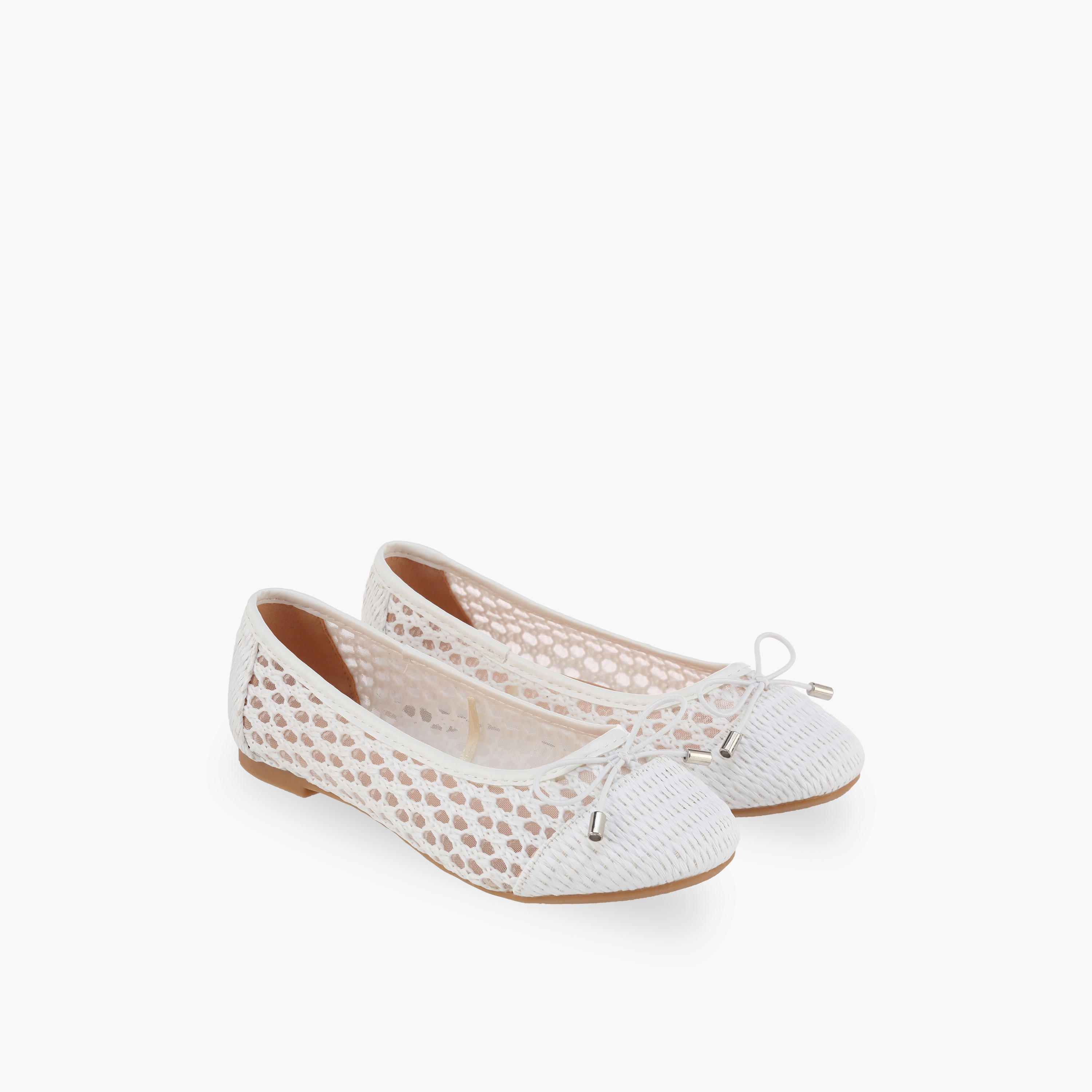 Flora Bella Girls Bow Accent Ballerina Shoes-girls-shoes-ballerinas-image-1
