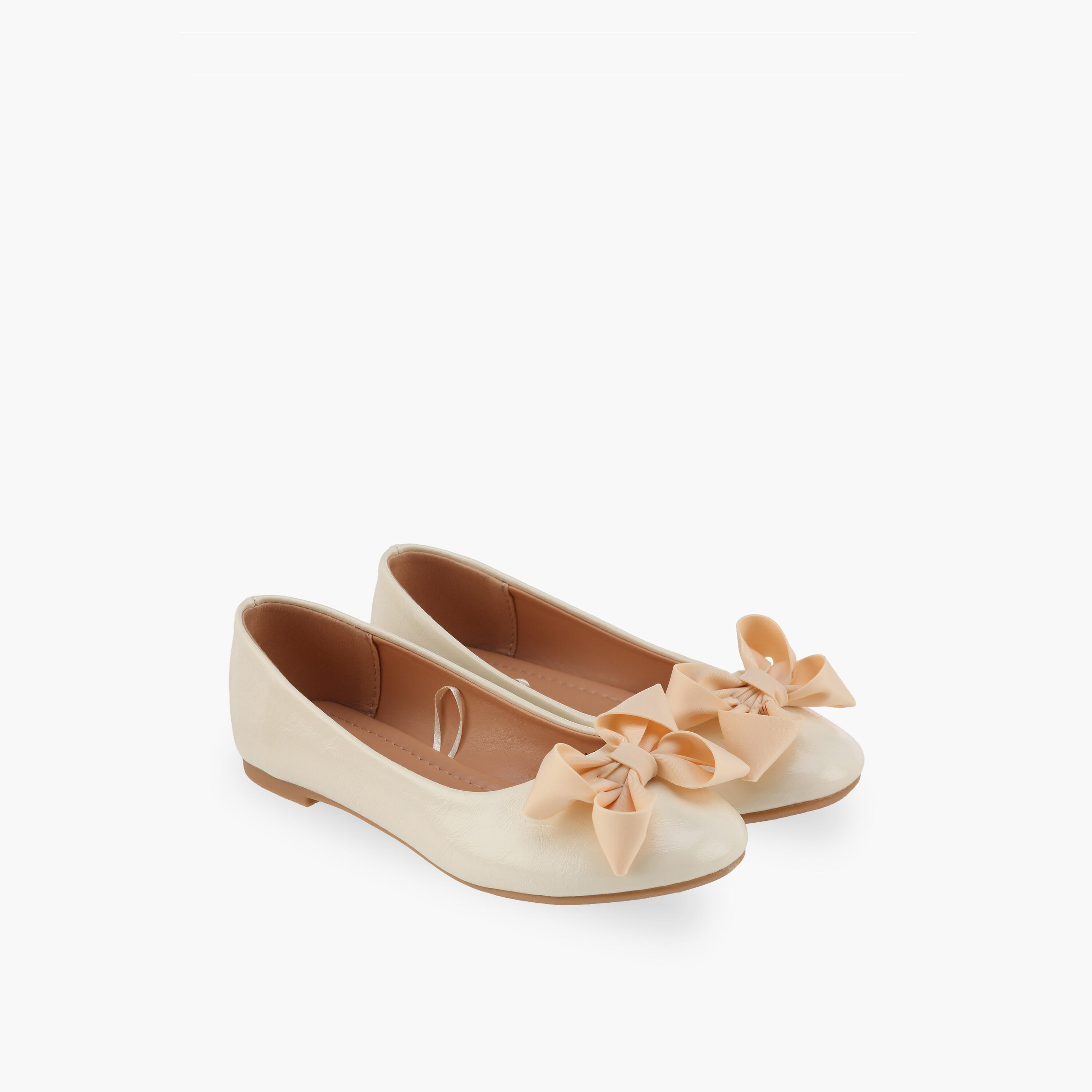 Flora Bella Girls Bow Accent Ballerina Shoes-girls-shoes-ballerinas-image-1